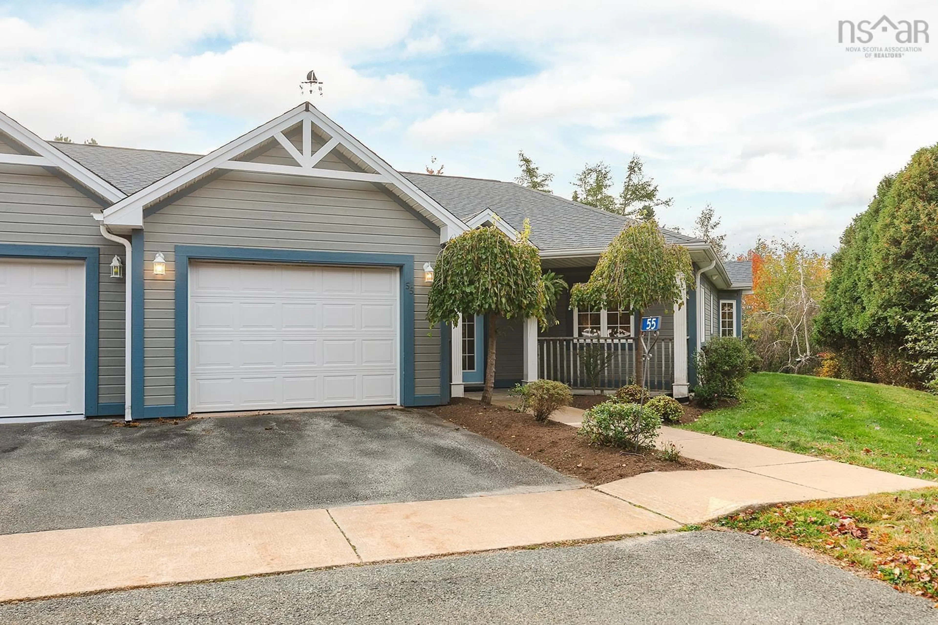Home with vinyl exterior material, street for 55 Millennium Dr, Chester Nova Scotia B0J 1J0