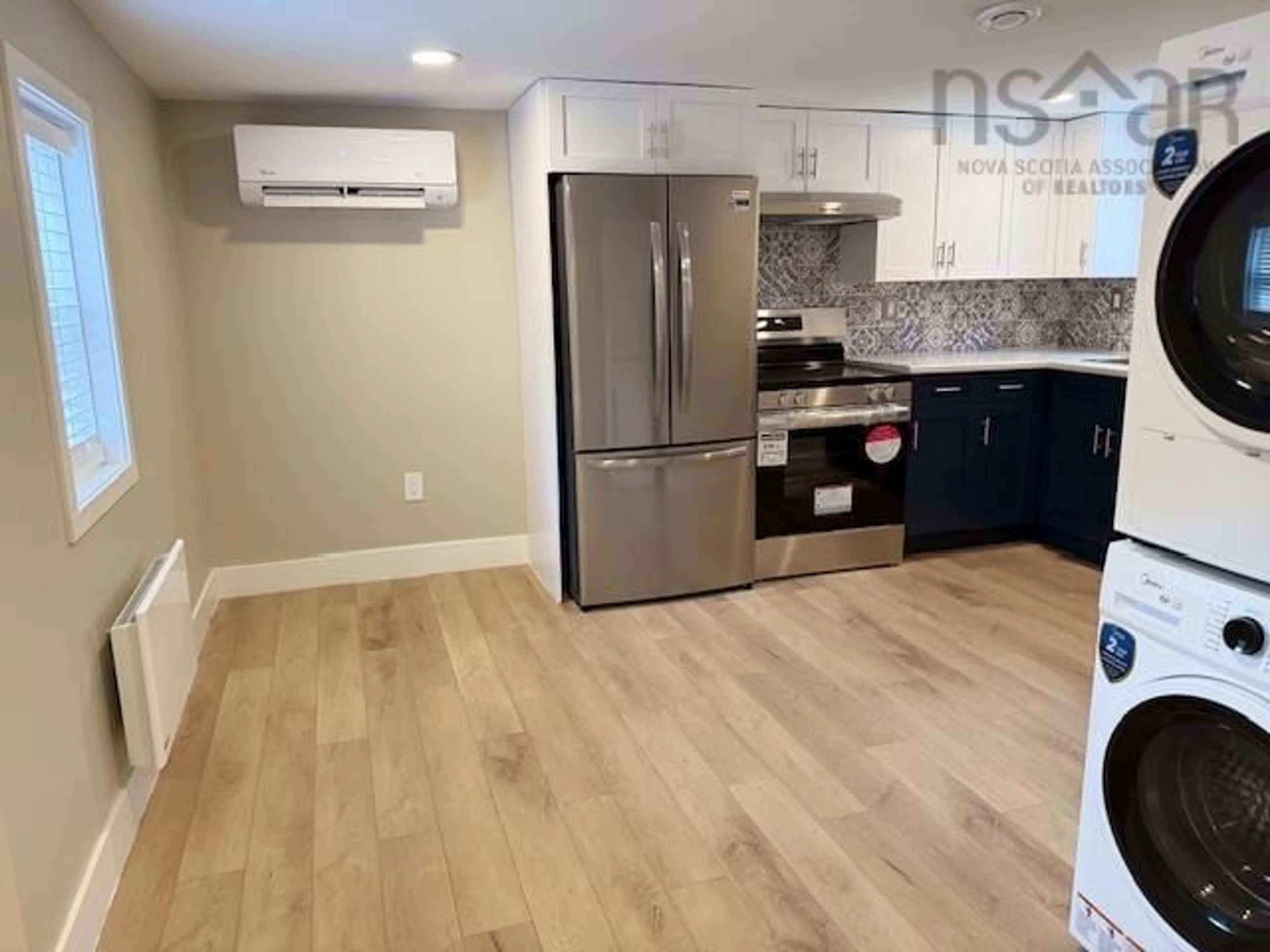 Open concept kitchen, wood/laminate floor for 1507 Beech Hill Rd, Beech Hill Nova Scotia B0J 1K0