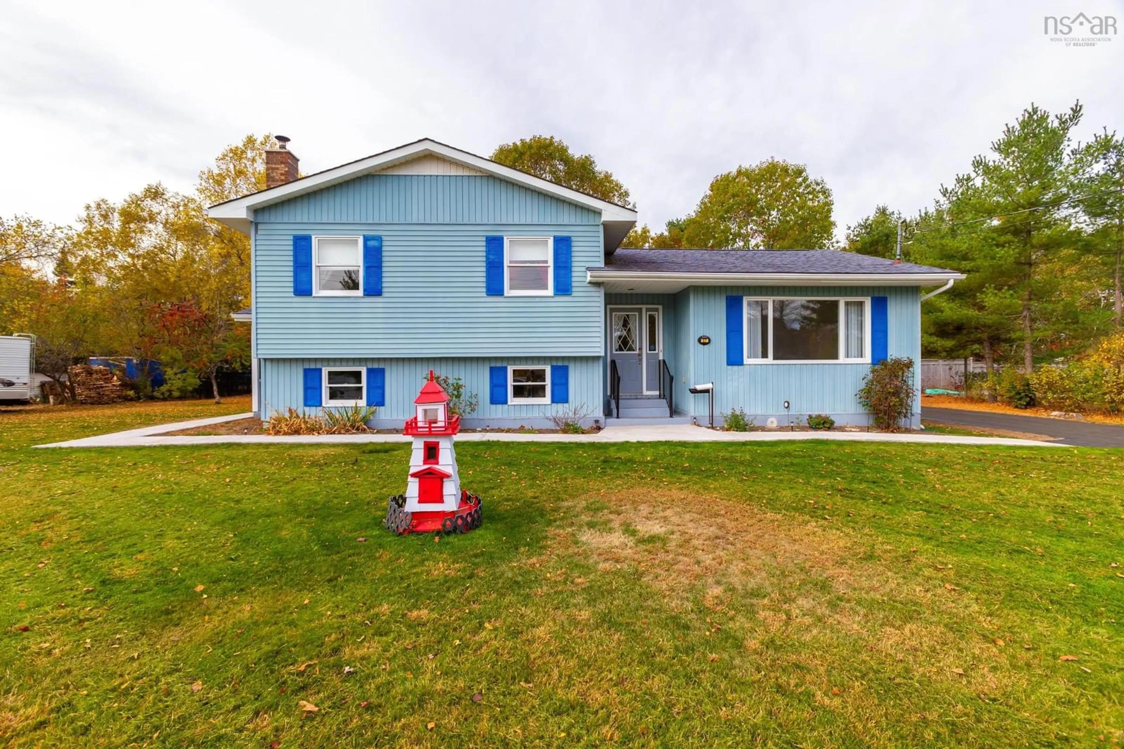 Home with vinyl exterior material, street for 57 Main St, Meadowvale Nova Scotia B0P 1R0