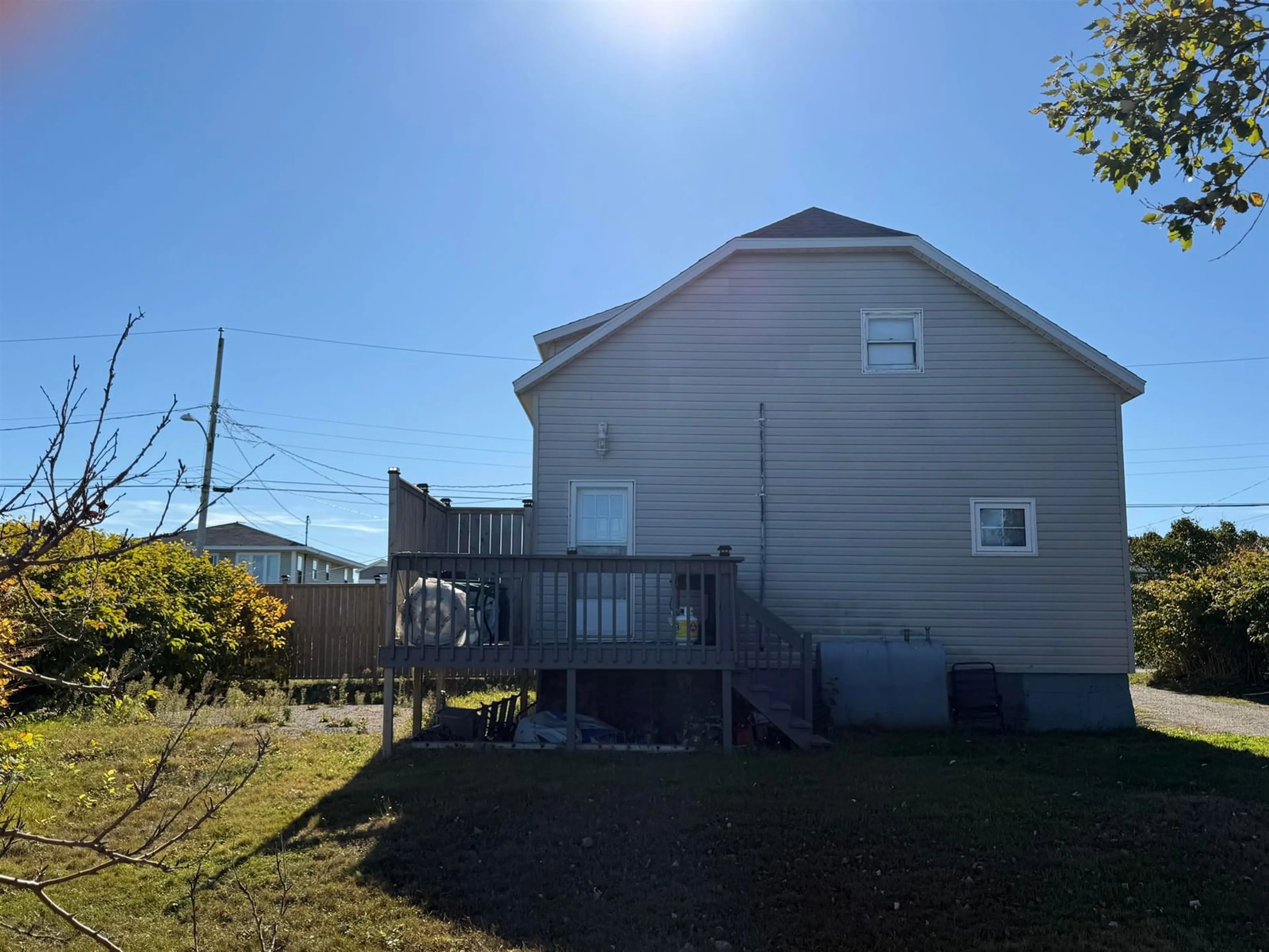 A pic from outside/outdoor area/front of a property/back of a property/a pic from drone, unknown for 3351 Veniot Ave, New Waterford Nova Scotia B1H 2R7