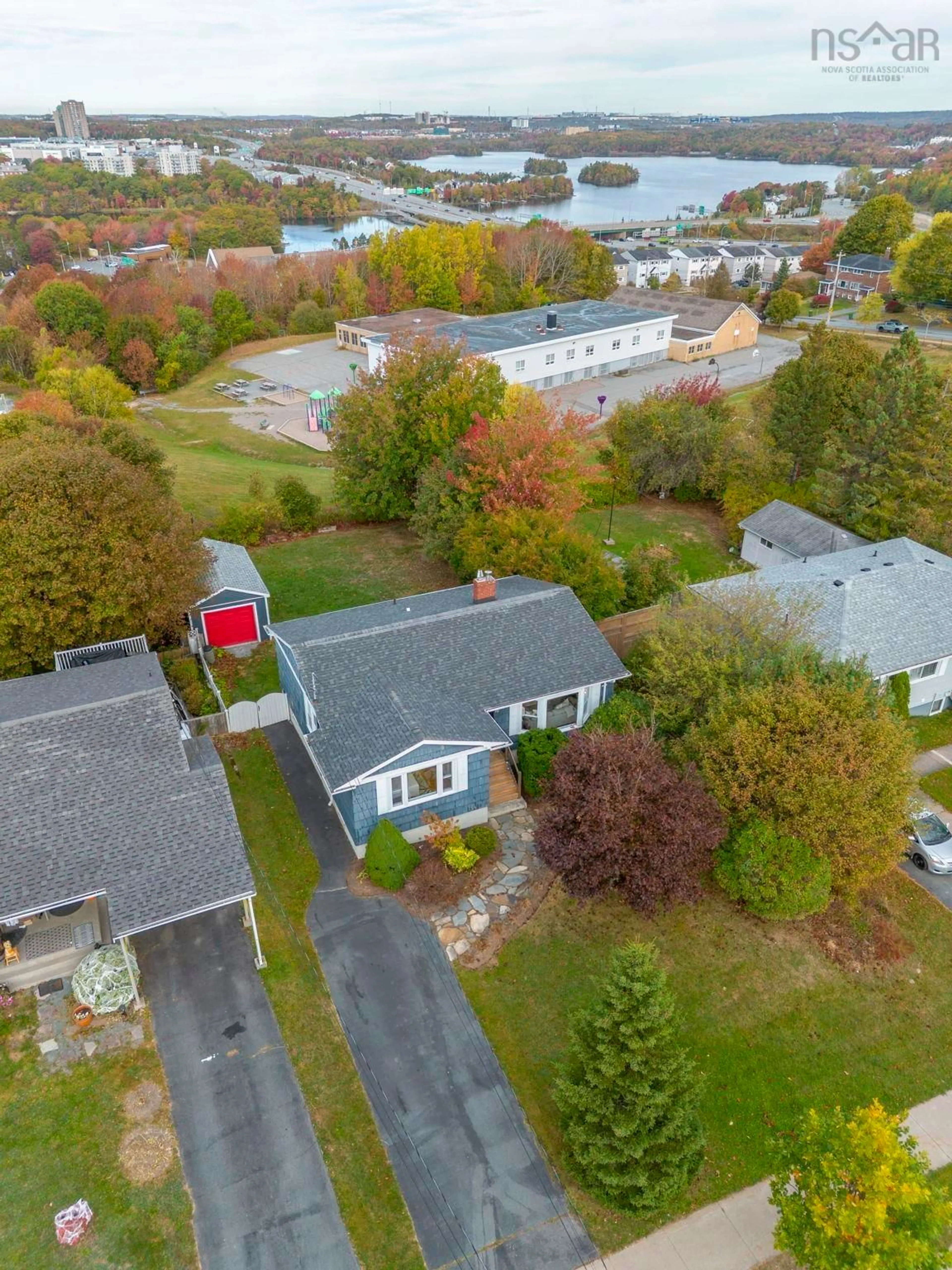 A pic from outside/outdoor area/front of a property/back of a property/a pic from drone, water/lake/river/ocean view for 10 Sarnia Ave, Dartmouth Nova Scotia B2Y 1Y5
