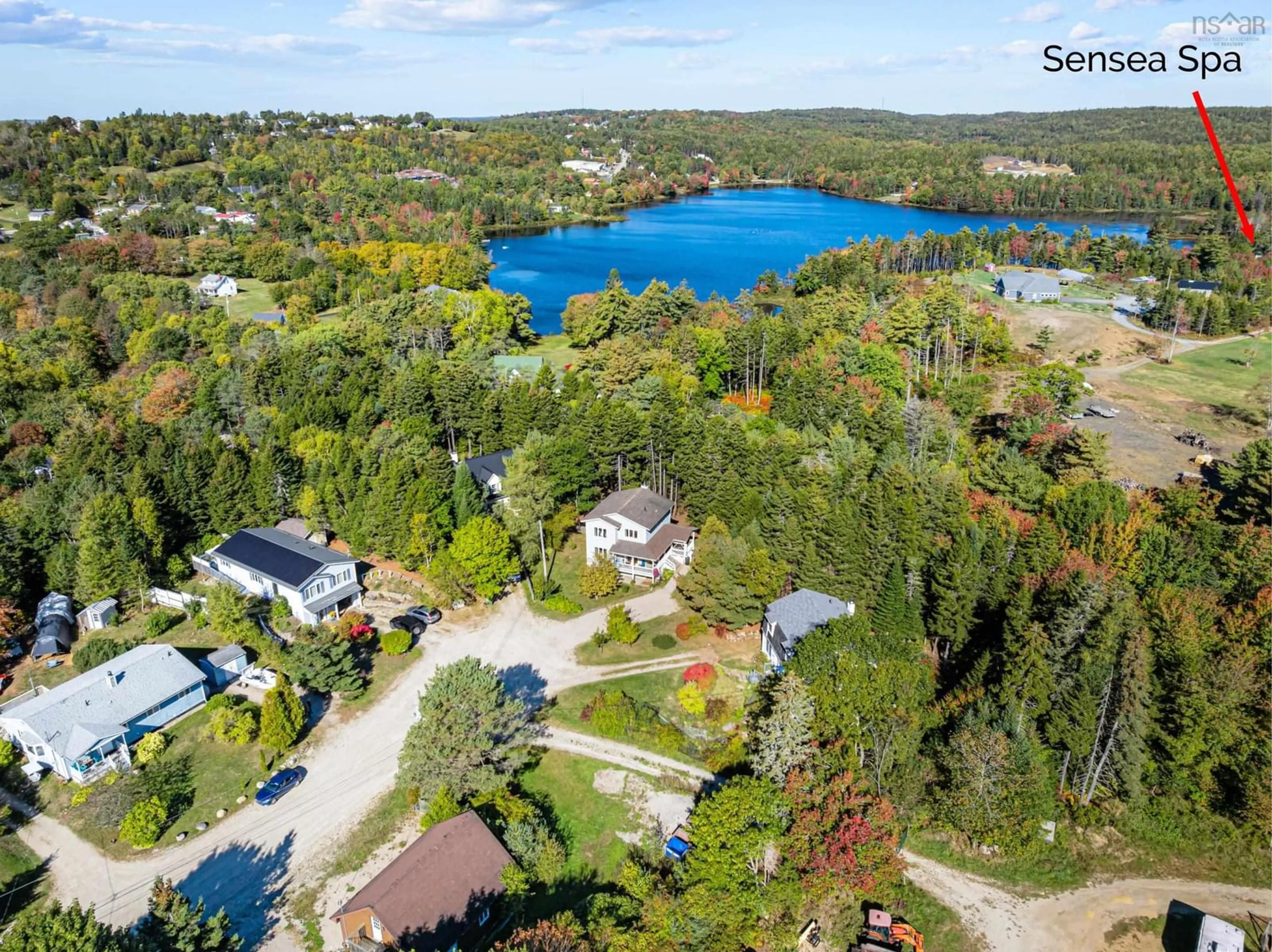 A pic from outside/outdoor area/front of a property/back of a property/a pic from drone, water/lake/river/ocean view for 243 Queen St, Chester Nova Scotia B0J 1J0