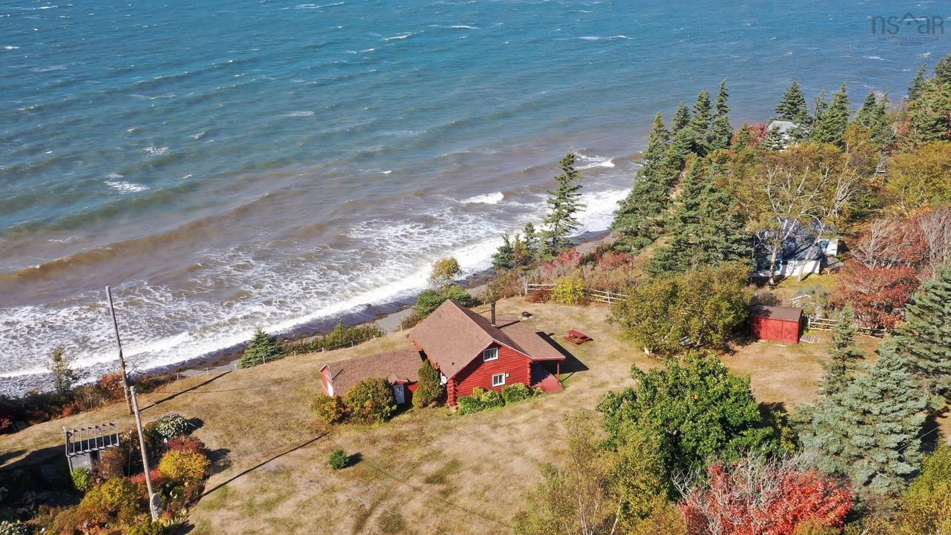 A pic from outside/outdoor area/front of a property/back of a property/a pic from drone, water/lake/river/ocean view for 15 Ross Creek Dr, Ross Creek Nova Scotia B0P 1H0