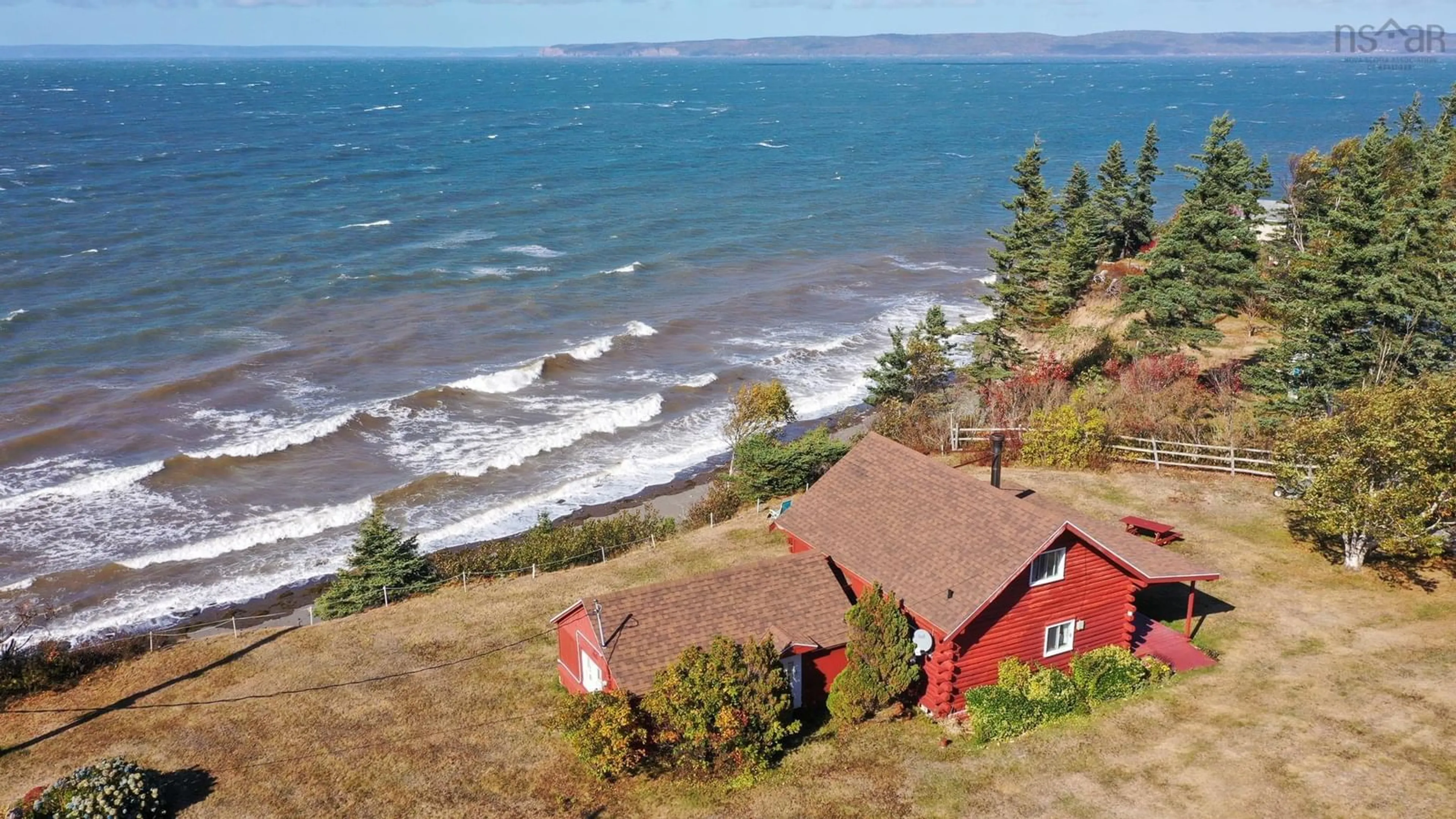 A pic from outside/outdoor area/front of a property/back of a property/a pic from drone, water/lake/river/ocean view for 15 Ross Creek Dr, Ross Creek Nova Scotia B0P 1H0