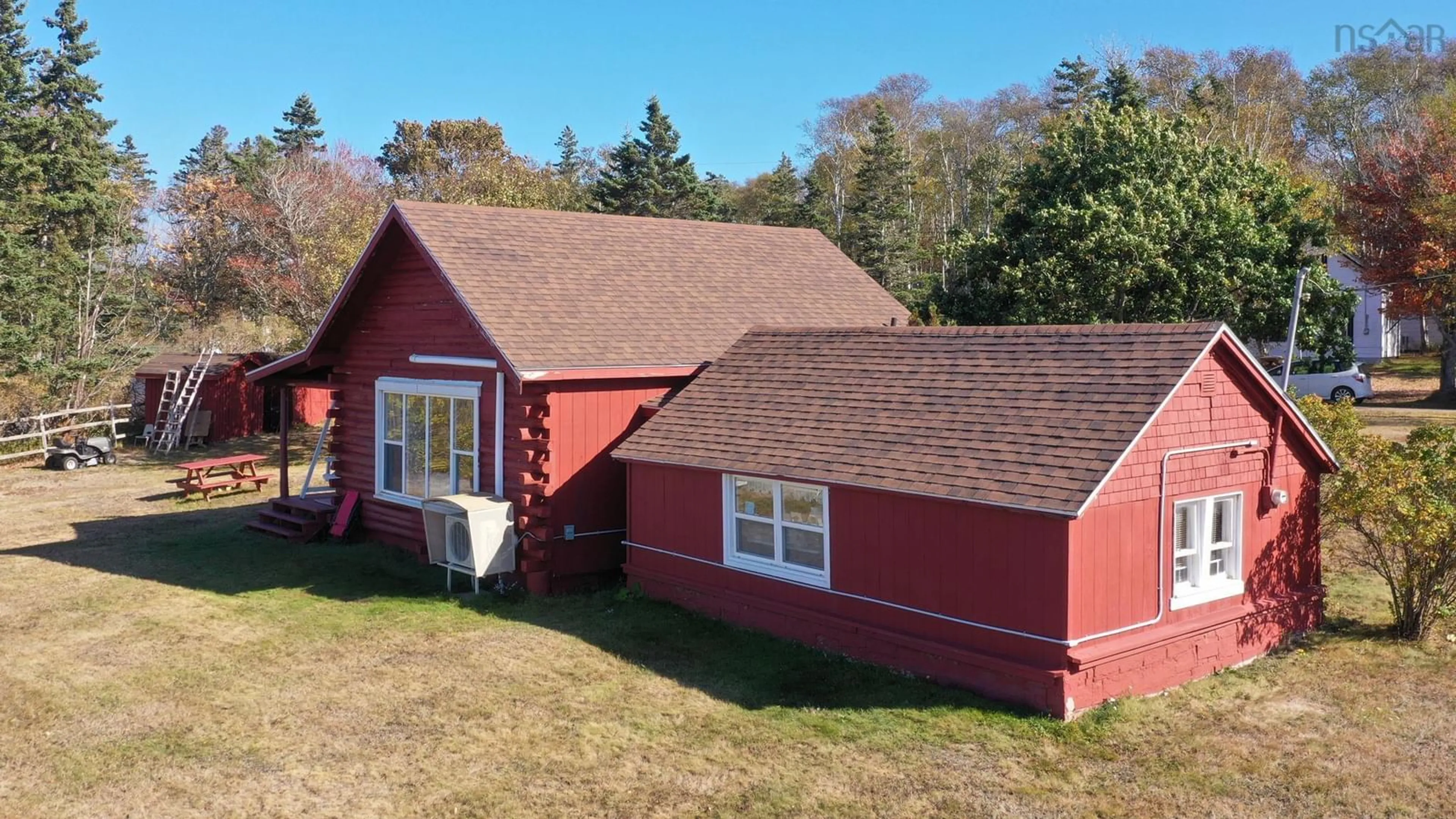 A pic from outside/outdoor area/front of a property/back of a property/a pic from drone, building for 15 Ross Creek Dr, Ross Creek Nova Scotia B0P 1H0