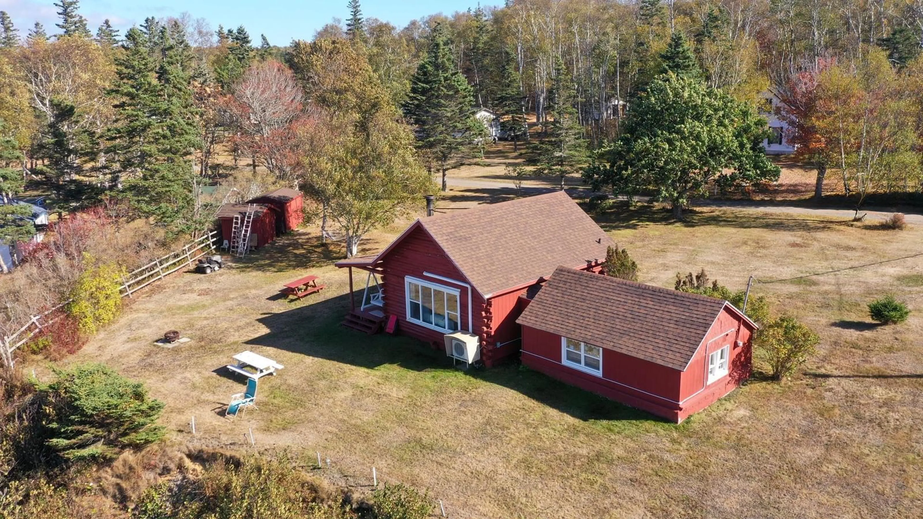 A pic from outside/outdoor area/front of a property/back of a property/a pic from drone, building for 15 Ross Creek Dr, Ross Creek Nova Scotia B0P 1H0