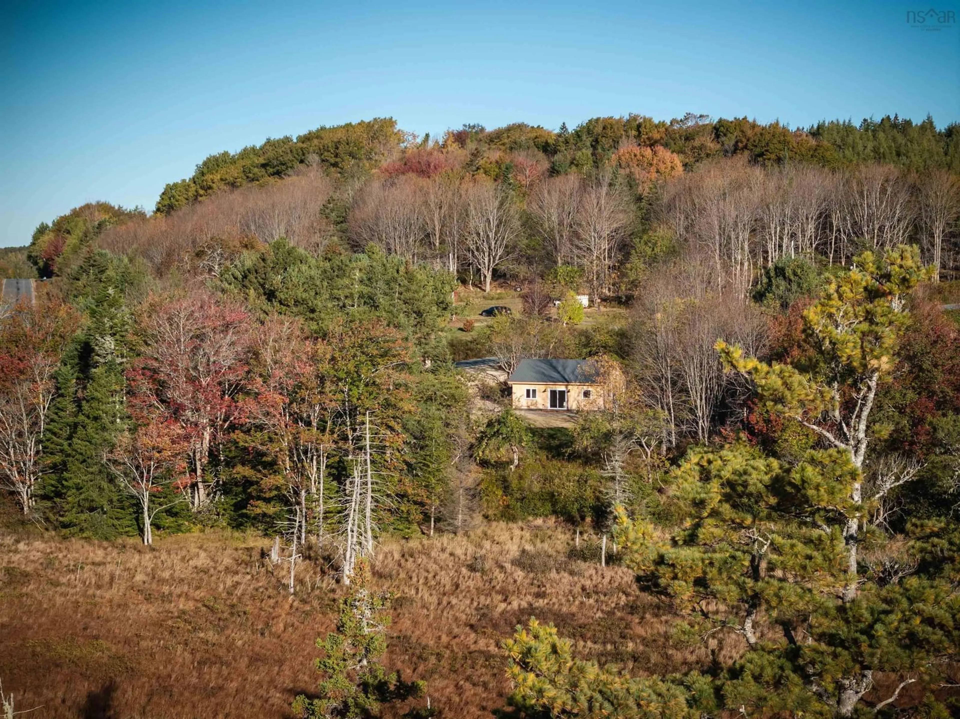 A pic from outside/outdoor area/front of a property/back of a property/a pic from drone, forest/trees view for 949 Mount Pleasant Rd, Mount Pleasant Nova Scotia B0R 1G0