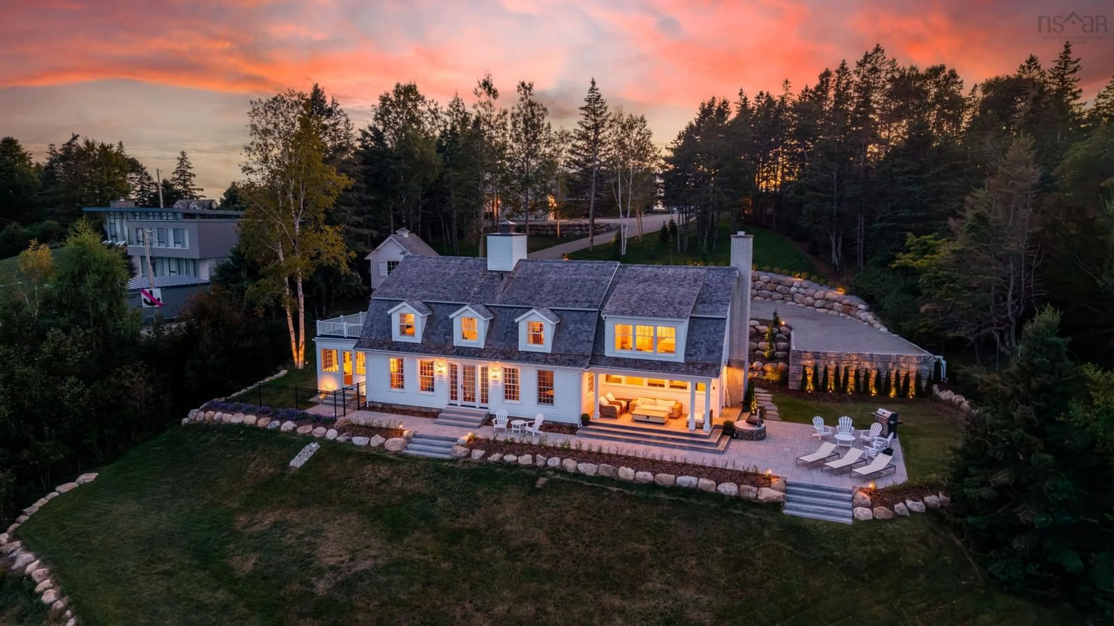A pic from outside/outdoor area/front of a property/back of a property/a pic from drone, unknown for 15 Fredas Point Dr, Chester Nova Scotia B0J 1J0