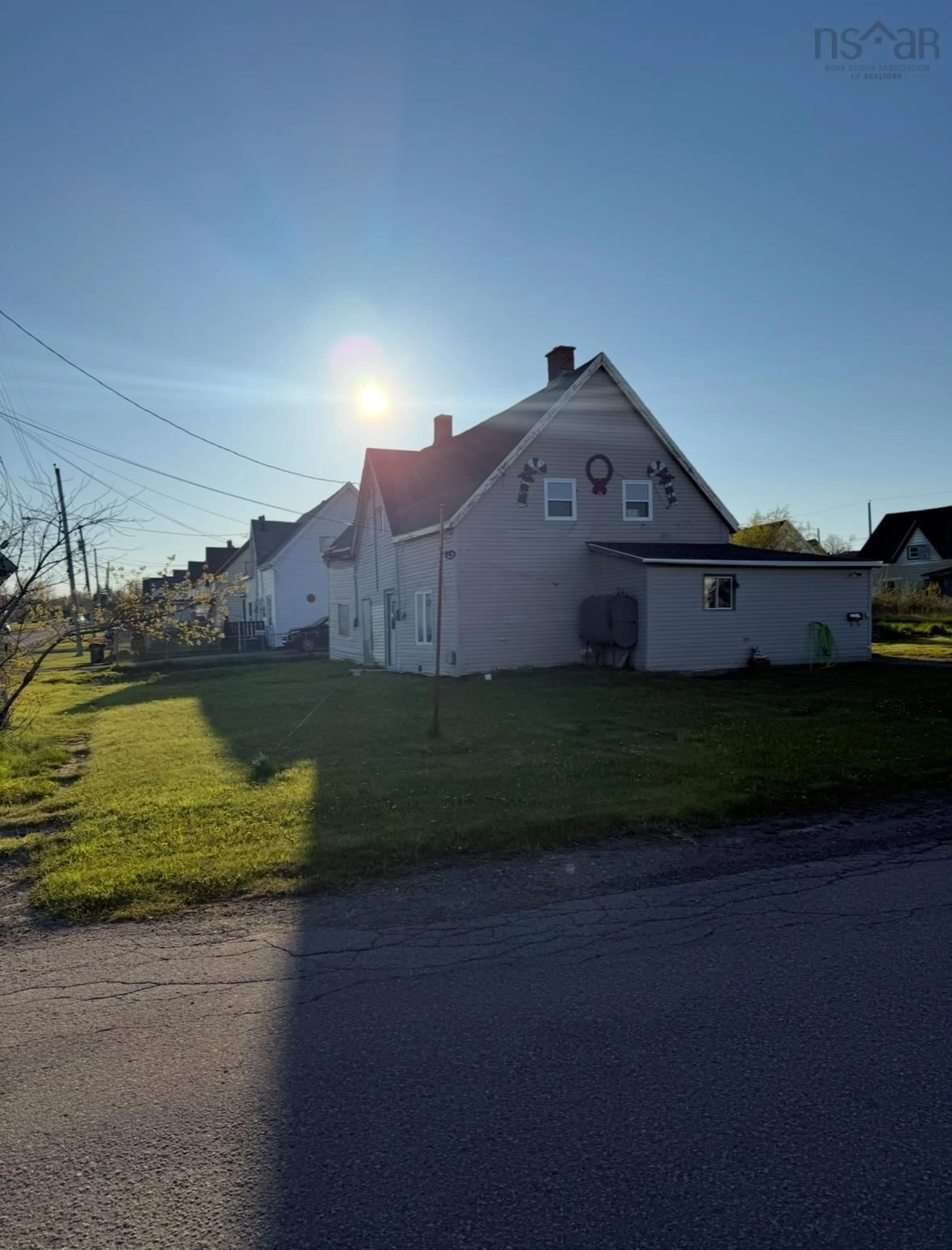 A pic from outside/outdoor area/front of a property/back of a property/a pic from drone, street for 2 International, Glace Bay Nova Scotia B1A 3P7