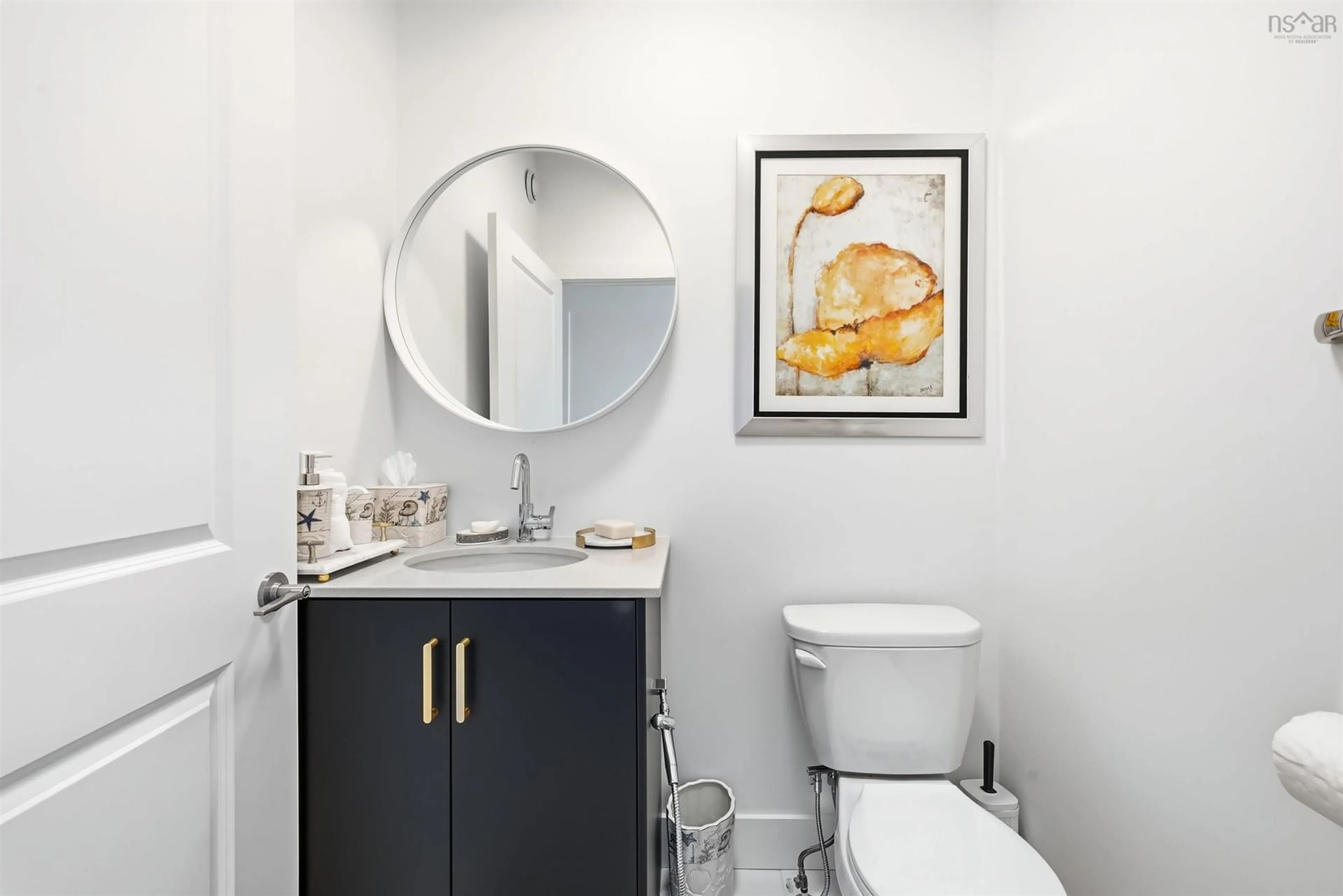 Contemporary bathroom, ceramic/tile floor for 36 Trekker Dr, Bedford Nova Scotia B4B 2K7