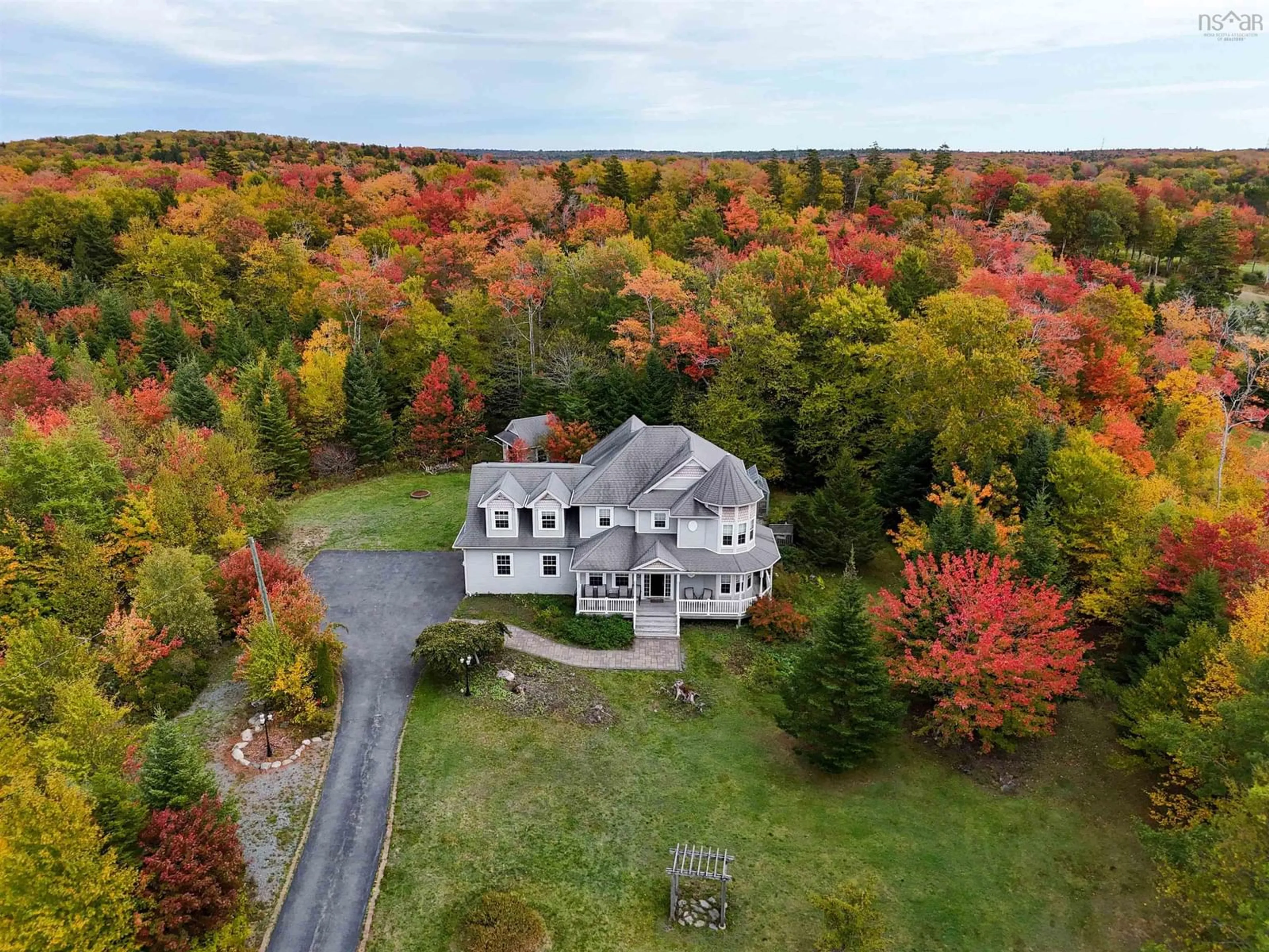 A pic from outside/outdoor area/front of a property/back of a property/a pic from drone, unknown for 43 Glen Torridon Crt, Hammonds Plains Nova Scotia B4B 1W3