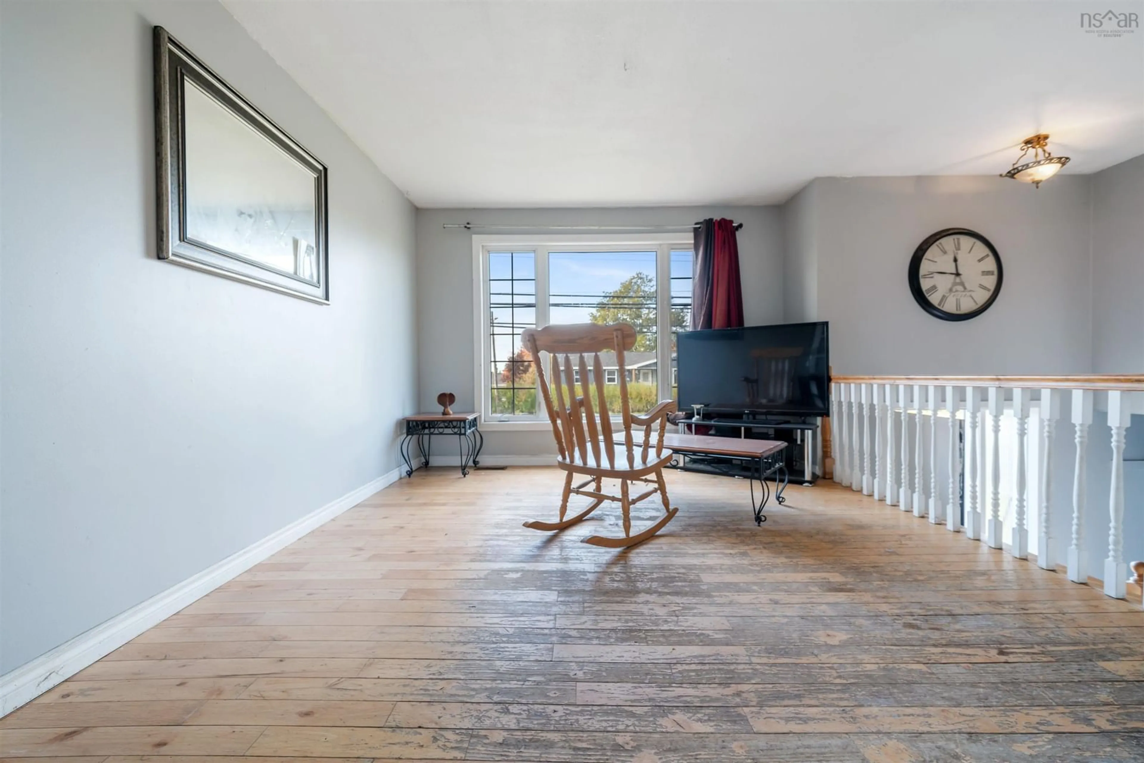 Living room with furniture, wood/laminate floor for 198 Caldwell Rd, Dartmouth Nova Scotia B2V 1V3