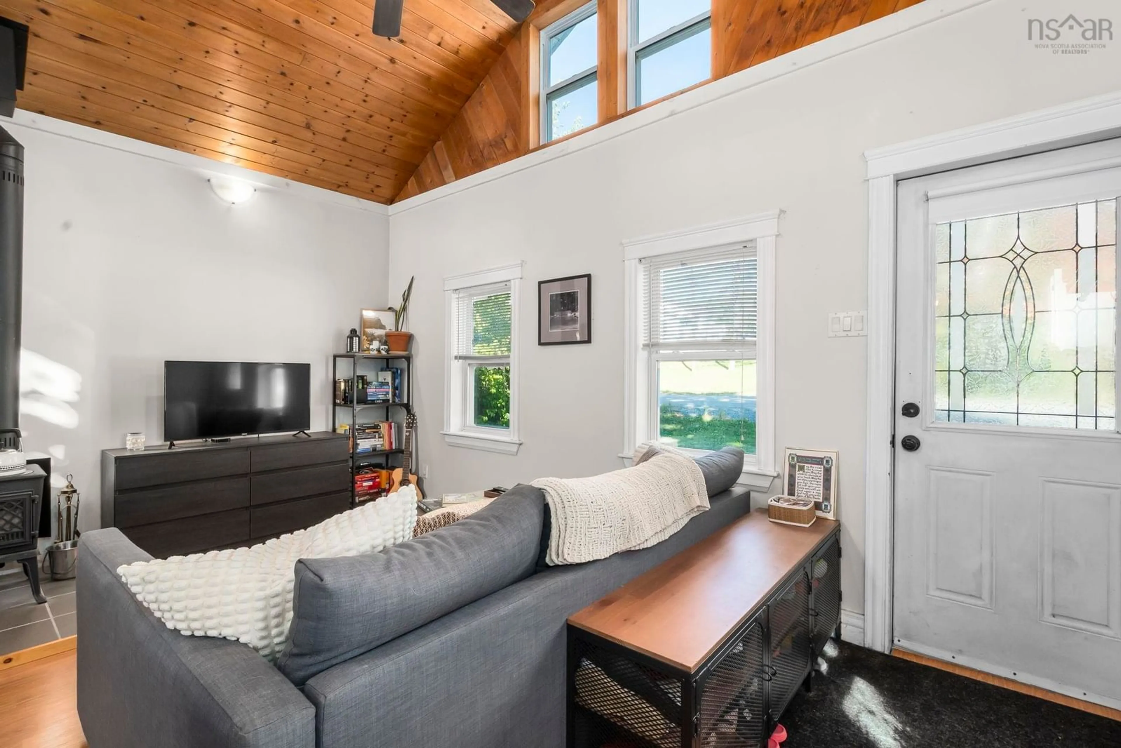 Living room with furniture, wood/laminate floor for 8 Bakery Lane, Enfield Nova Scotia B2T 1A7