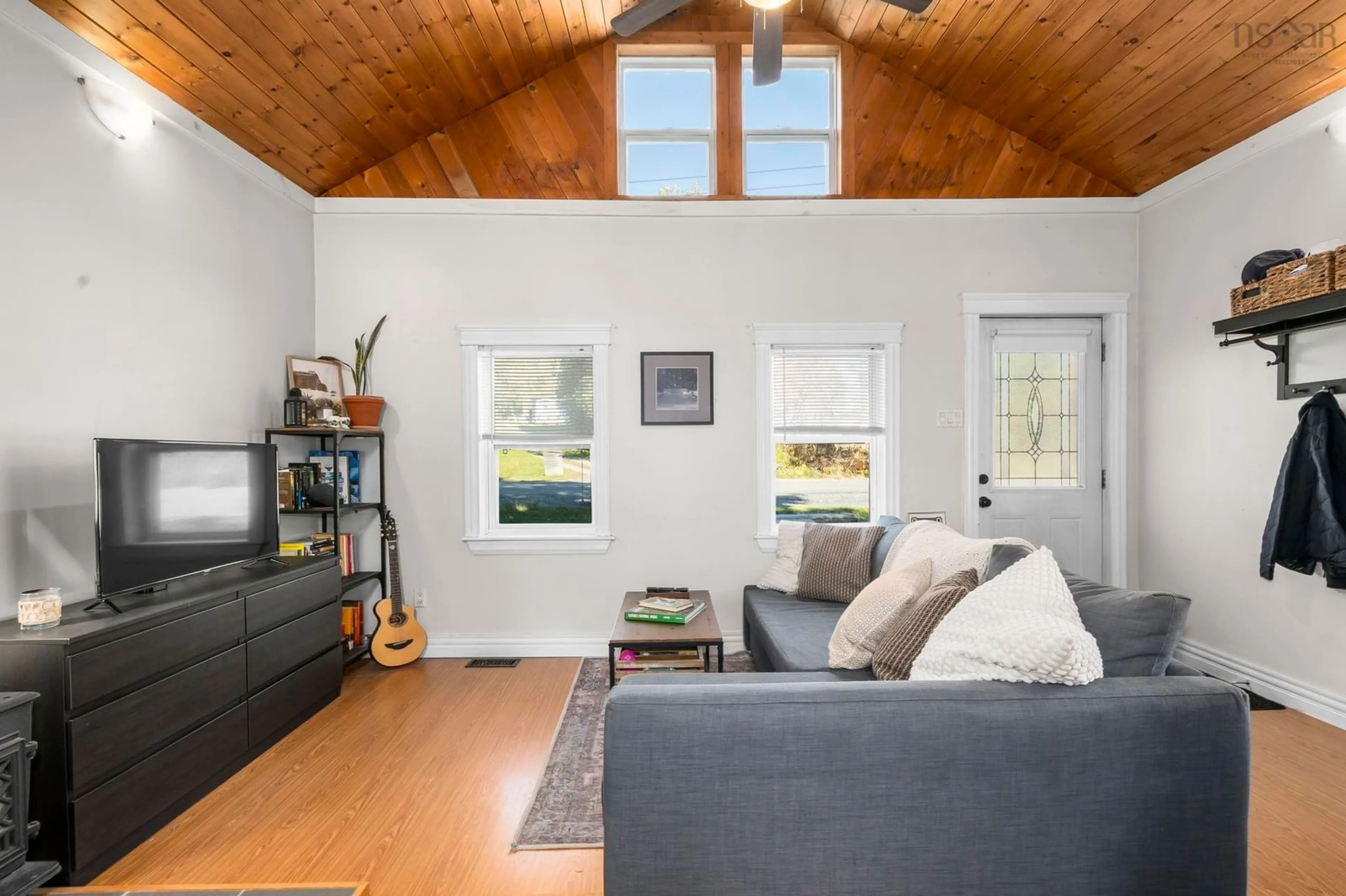 Living room with furniture, wood/laminate floor for 8 Bakery Lane, Enfield Nova Scotia B2T 1A7