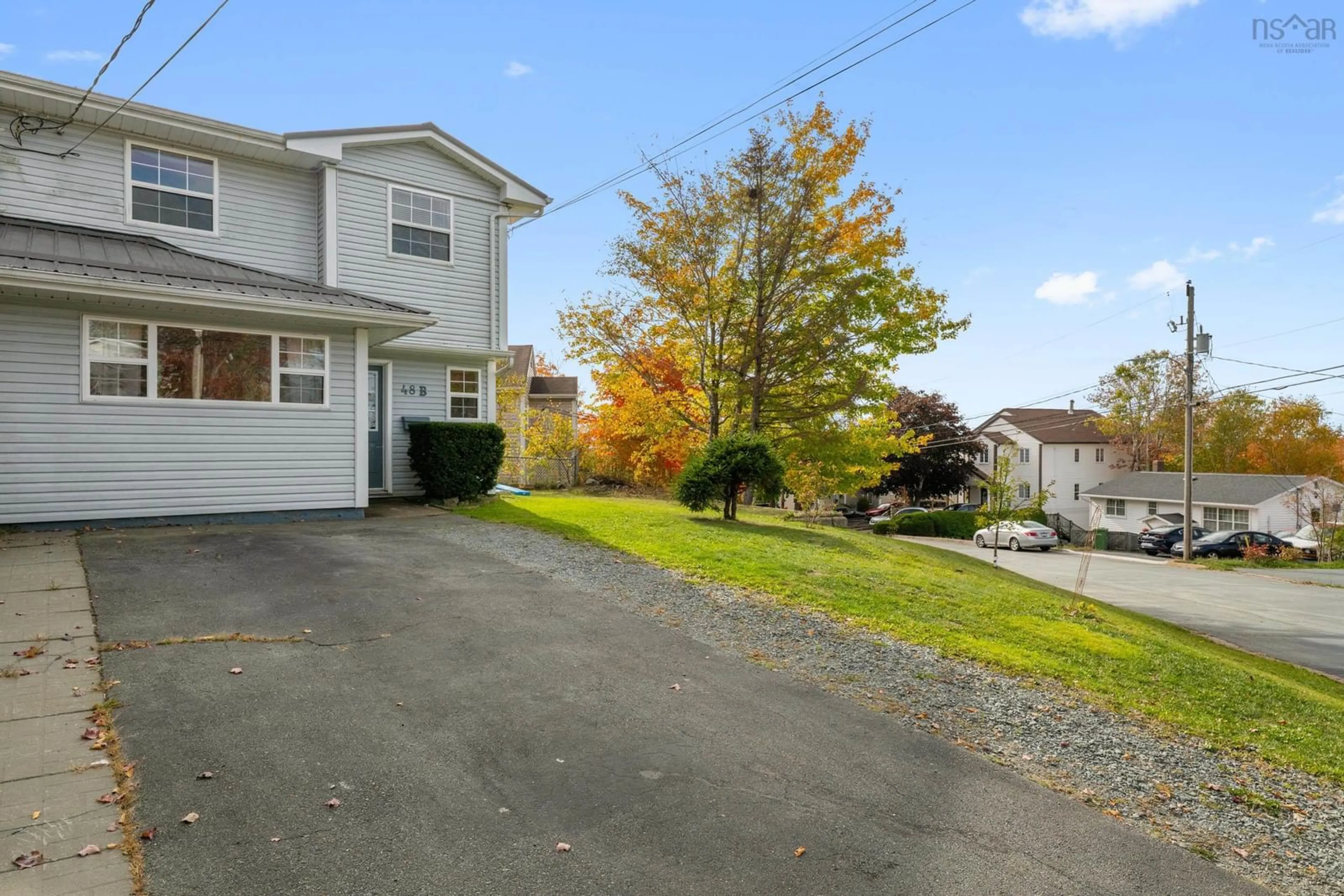 A pic from outside/outdoor area/front of a property/back of a property/a pic from drone, street for 48B Andover, Dartmouth Nova Scotia B2X 2L9