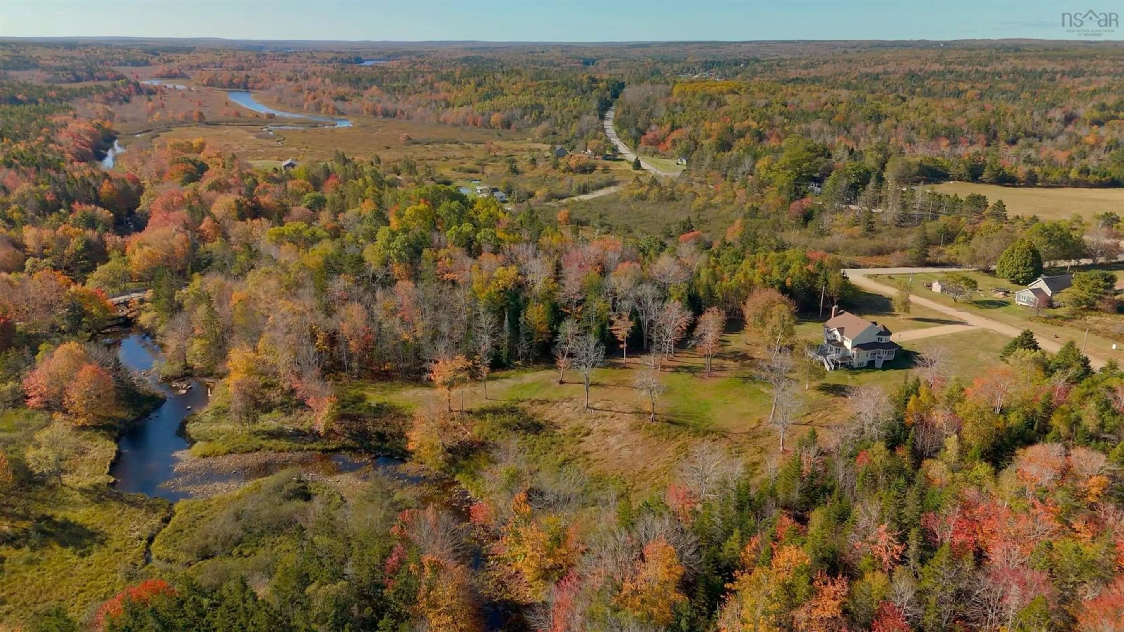 A pic from outside/outdoor area/front of a property/back of a property/a pic from drone, water/lake/river/ocean view for 12 Homecrest Terr, Pleasant Valley Nova Scotia B5A 0G8