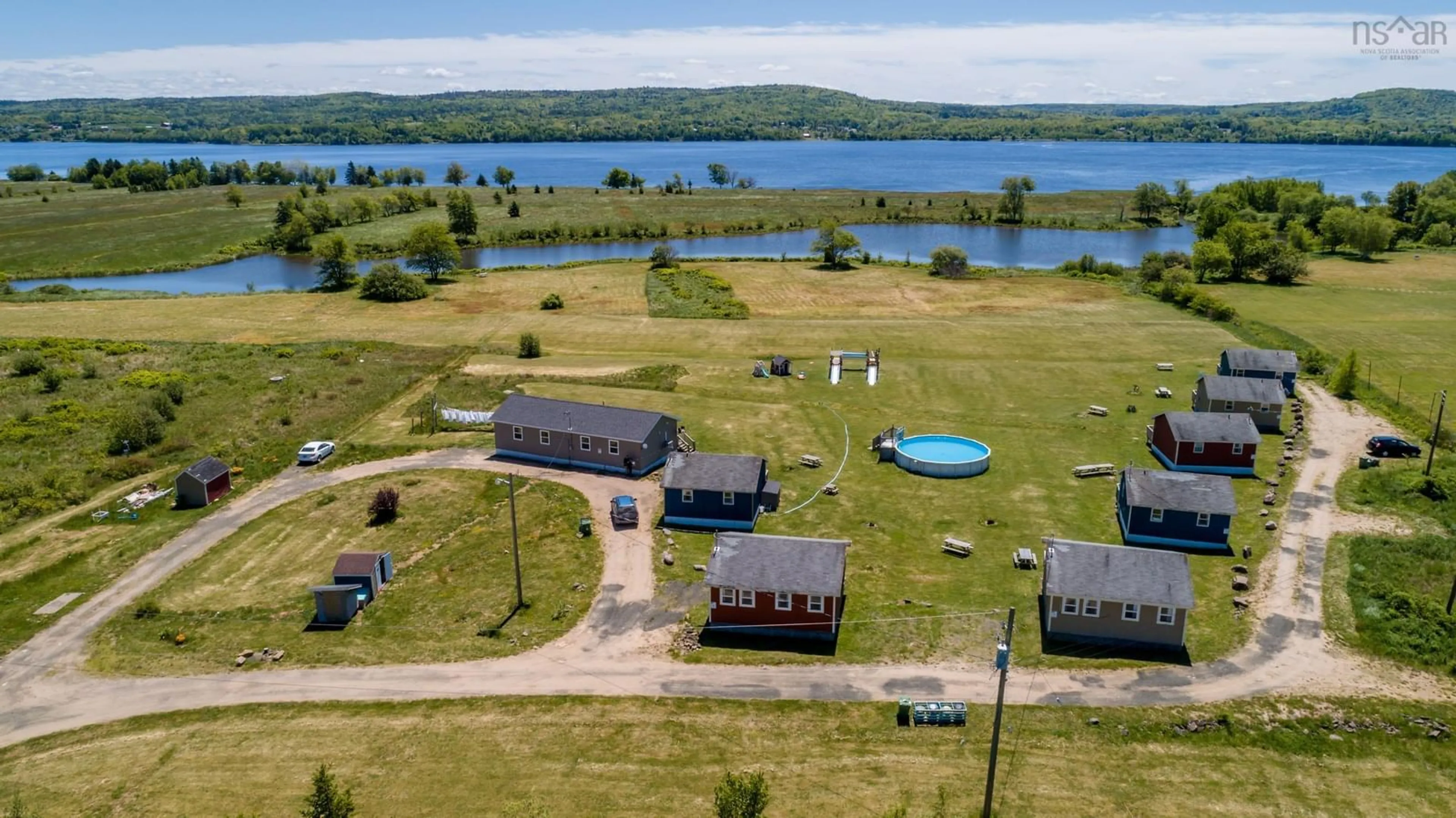 A pic from outside/outdoor area/front of a property/back of a property/a pic from drone, water/lake/river/ocean view for 4752 Highway 1, Granville Ferry Nova Scotia B0S 1A0