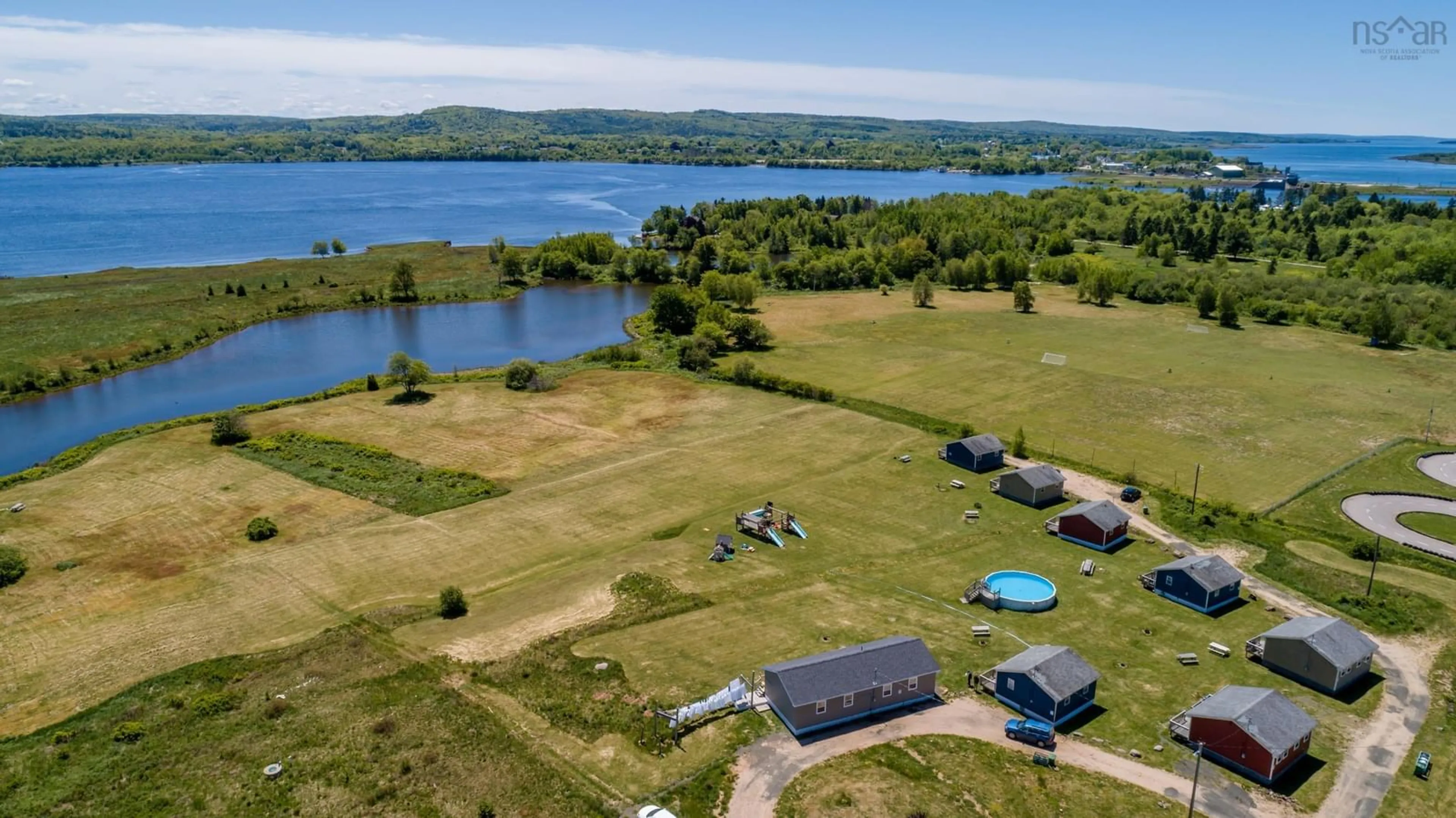 A pic from outside/outdoor area/front of a property/back of a property/a pic from drone, water/lake/river/ocean view for 4752 Highway 1, Granville Ferry Nova Scotia B0S 1A0