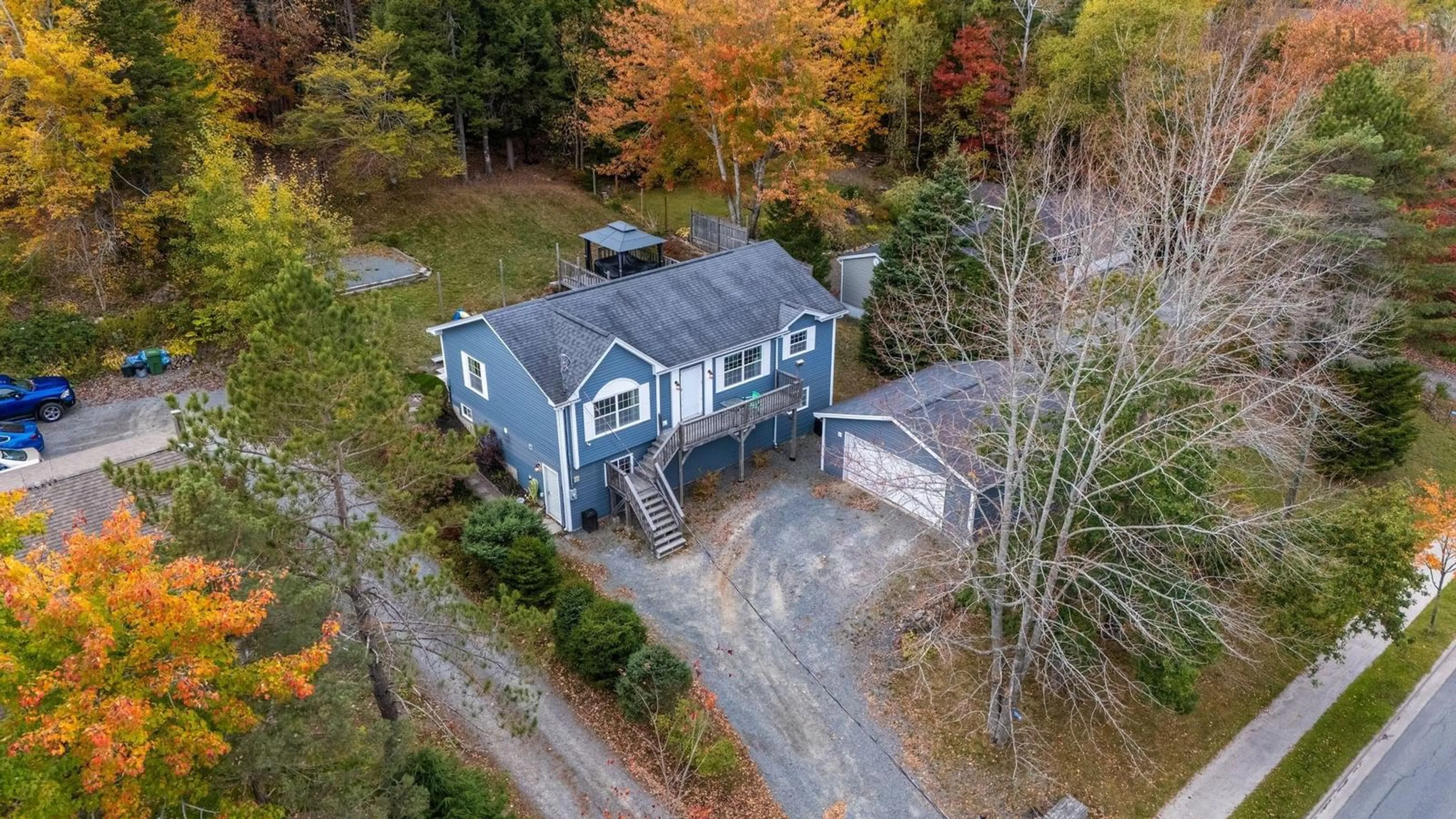 A pic from outside/outdoor area/front of a property/back of a property/a pic from drone, unknown for 1018 Beaver Bank Rd, Beaver Bank Nova Scotia B4G 1A9