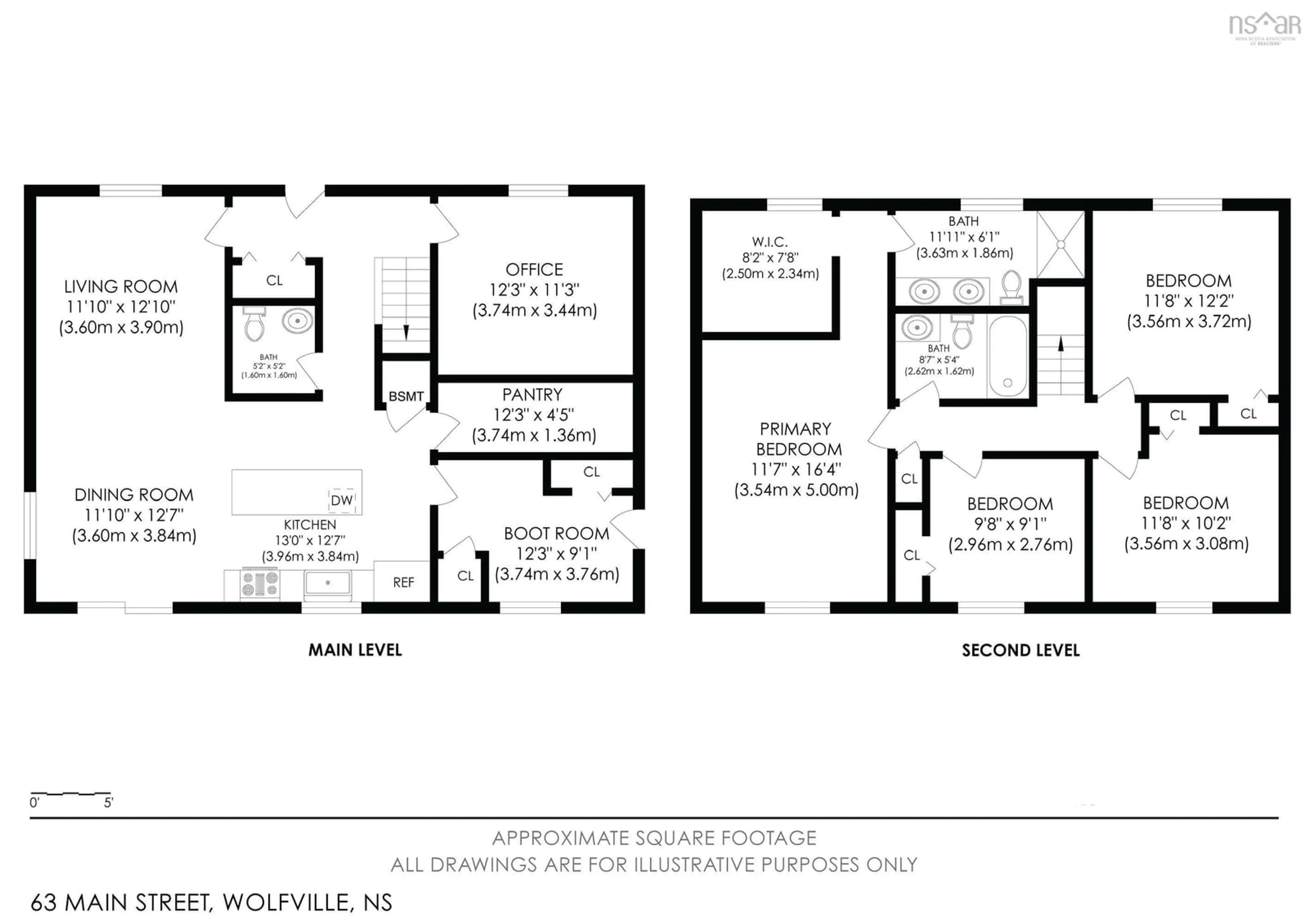 Floor plan for 63 Main St, Wolfville Nova Scotia B4P 1B8