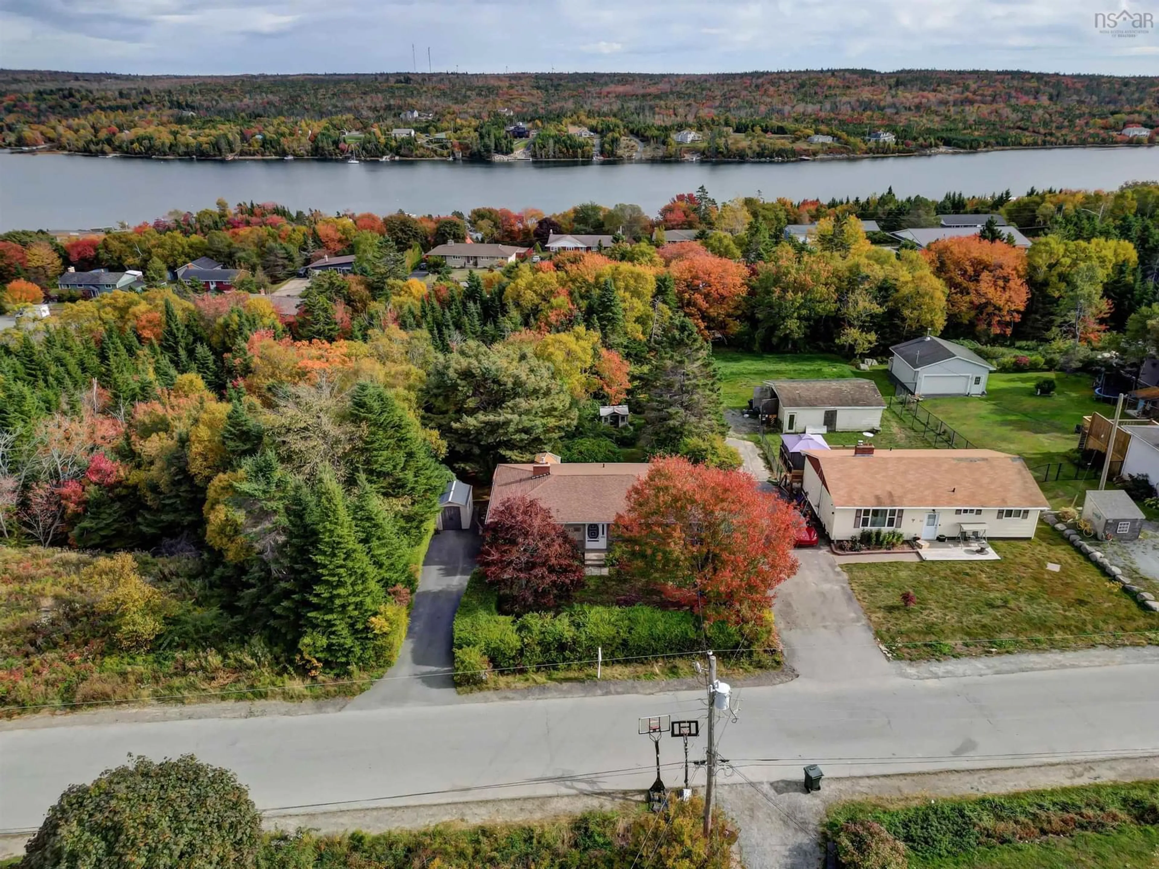 A pic from outside/outdoor area/front of a property/back of a property/a pic from drone, water/lake/river/ocean view for 62 Rosalie Ave, Prospect Bay Nova Scotia B3T 1Z8