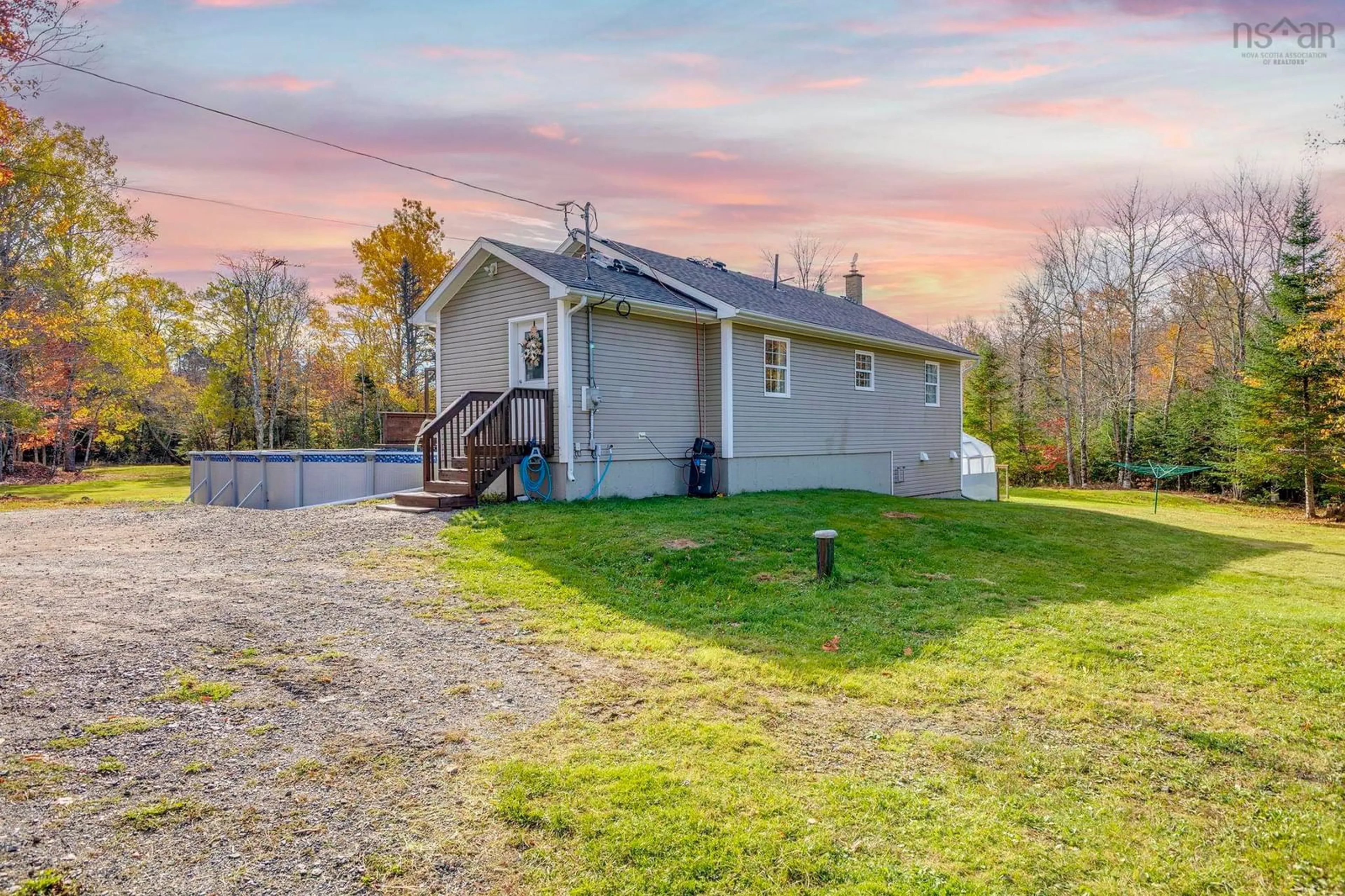 A pic from outside/outdoor area/front of a property/back of a property/a pic from drone, unknown for 79 Little Brook Rd, Hilden Nova Scotia B0N 1C0
