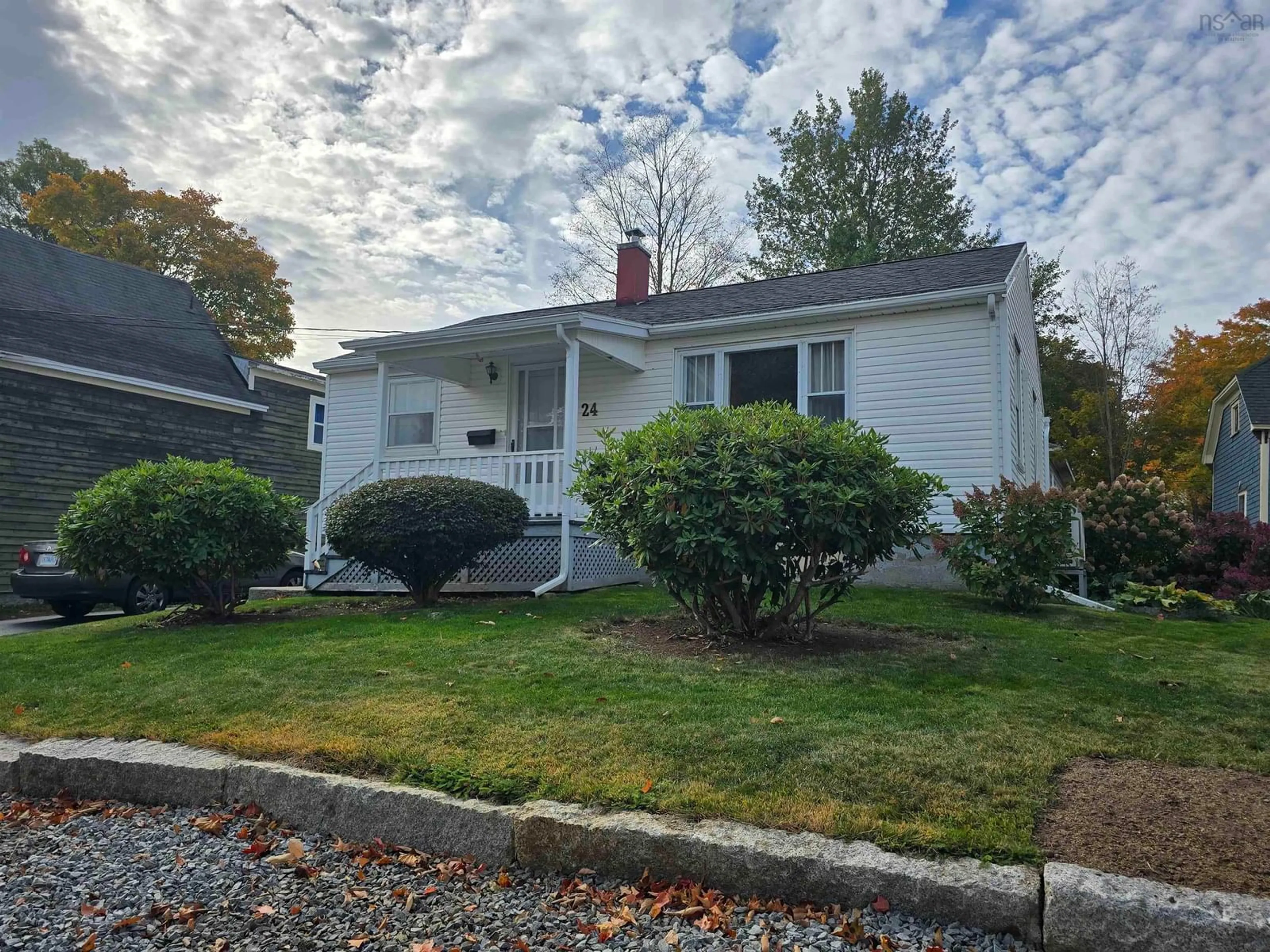 Home with vinyl exterior material, street for 24 Prince St, Bridgewater Nova Scotia B4V 1C6