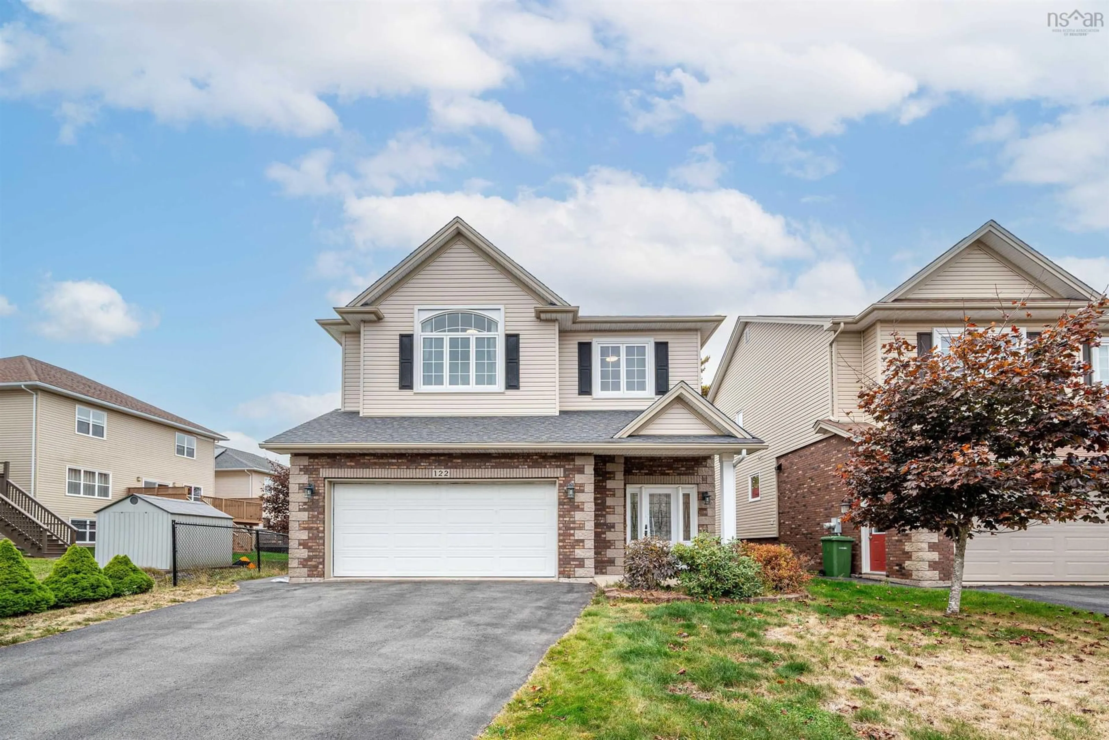 Home with vinyl exterior material, street for 122 Windridge Lane, Bedford South Nova Scotia B4A 0G2