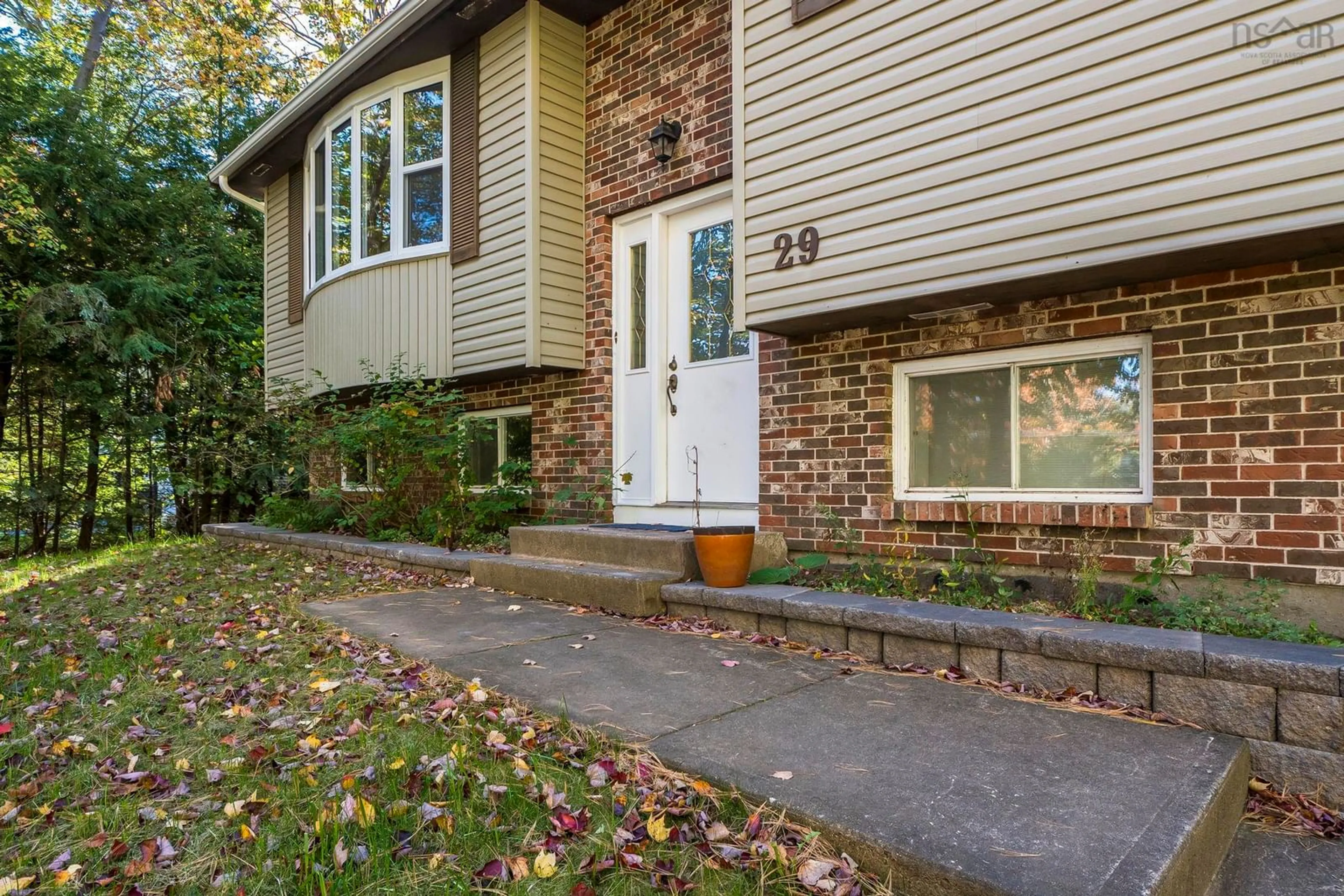 Home with brick exterior material, street for 29 Concord Ave, Fall River Nova Scotia B2T 1E7