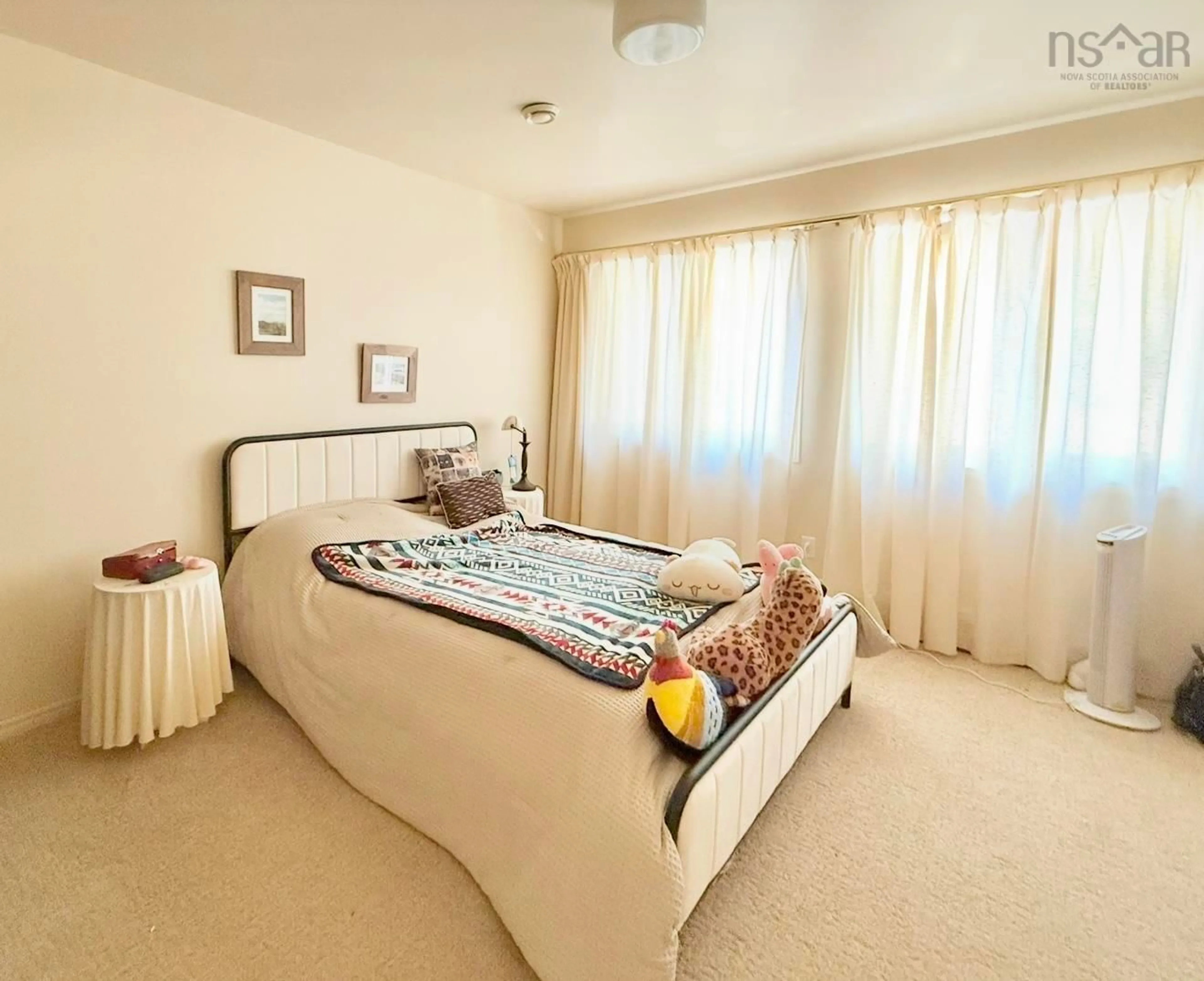 Bedroom with bed, carpet floor for 10797 Hwy 105 Hwy, Aberdeen Nova Scotia B0E 3M0
