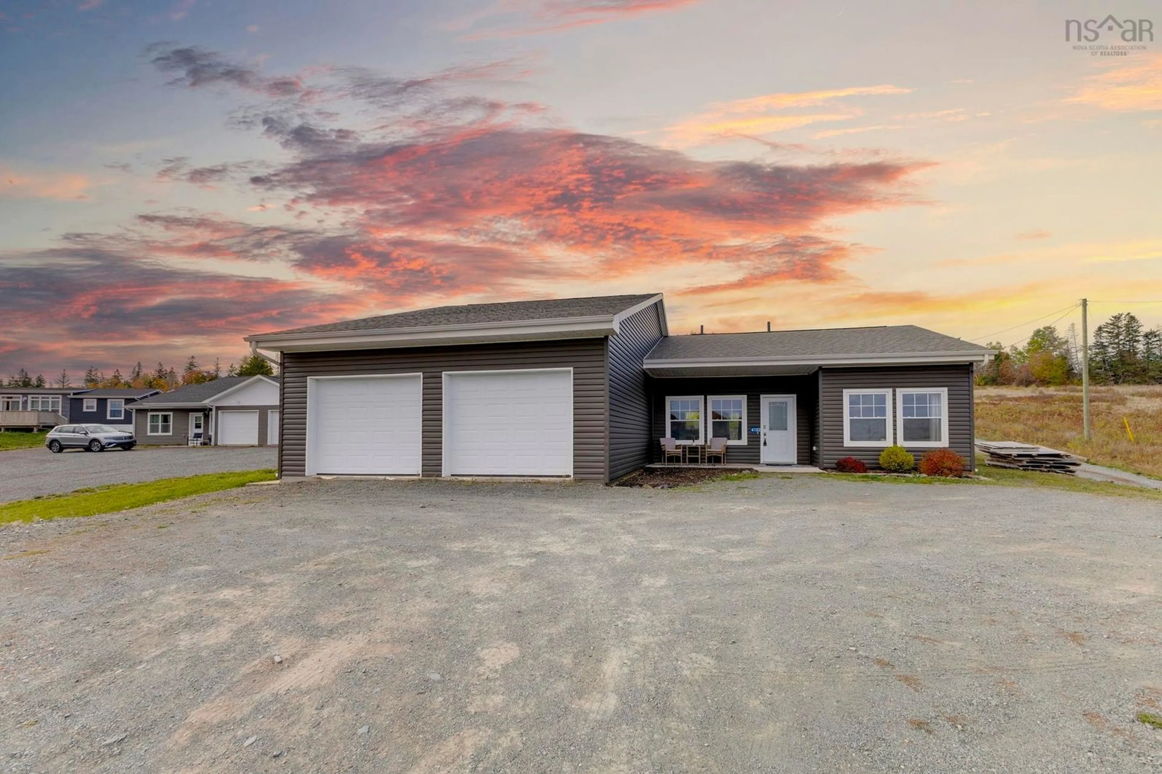 A pic from outside/outdoor area/front of a property/back of a property/a pic from drone, street for 4182 South River Rd, Antigonish Nova Scotia B2G 0B4