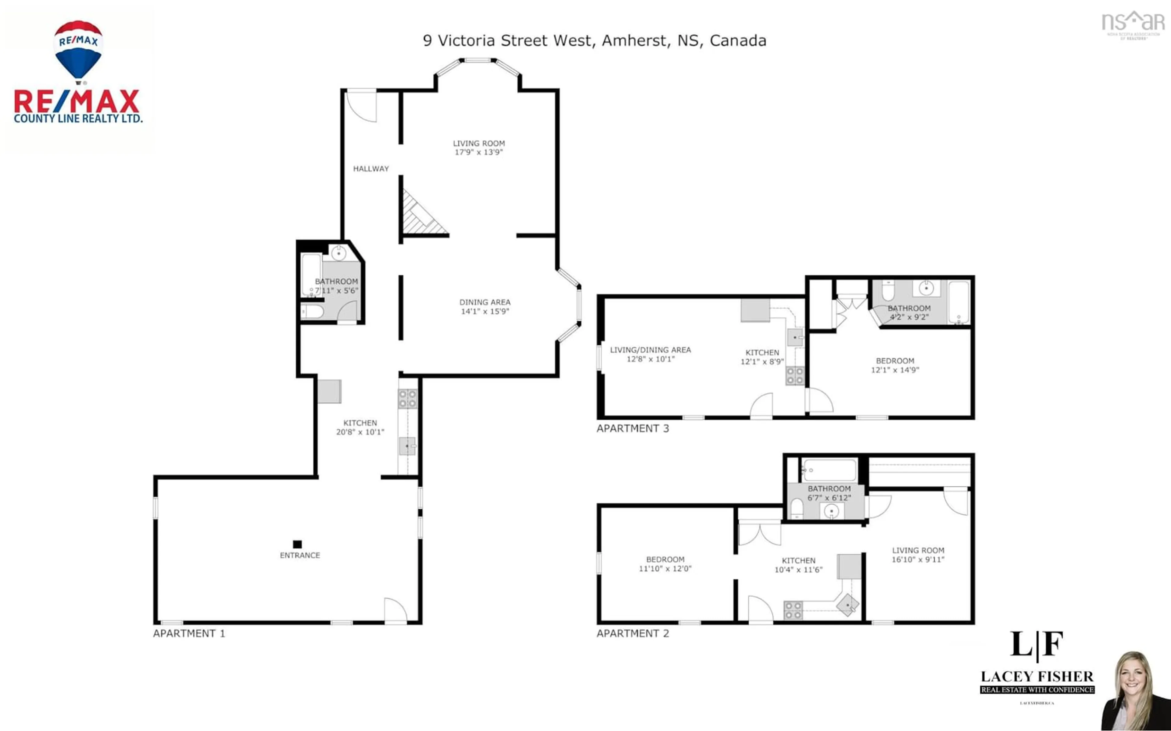 Floor plan for 9 West Victoria St, Amherst Nova Scotia B4H 1B7