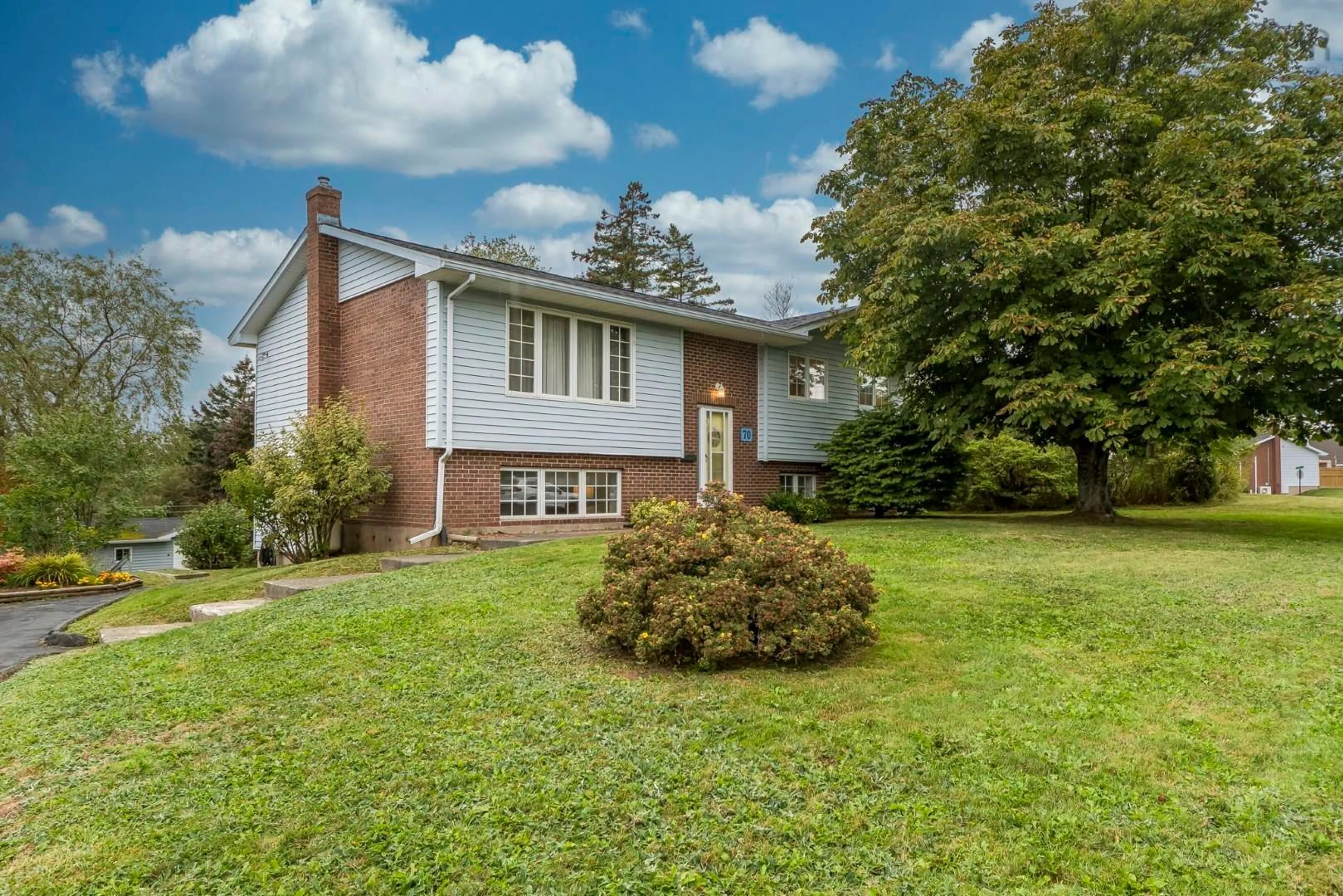 Home with brick exterior material, street for 70 Fiddlers Green, Dartmouth Nova Scotia B2V 1Z4