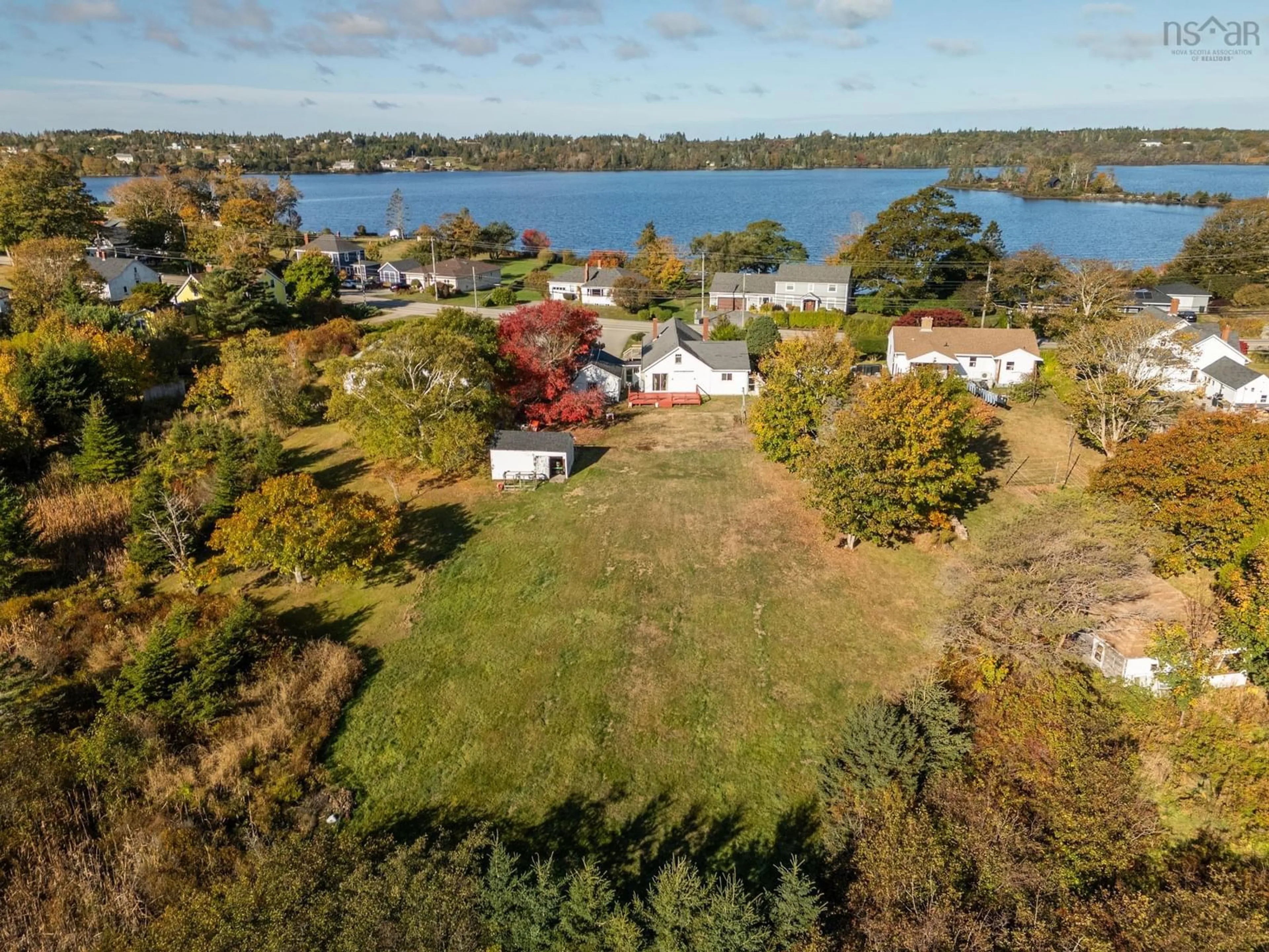 A pic from outside/outdoor area/front of a property/back of a property/a pic from drone, water/lake/river/ocean view for 752 Highway 1, Hebron Nova Scotia B5A 5Z5
