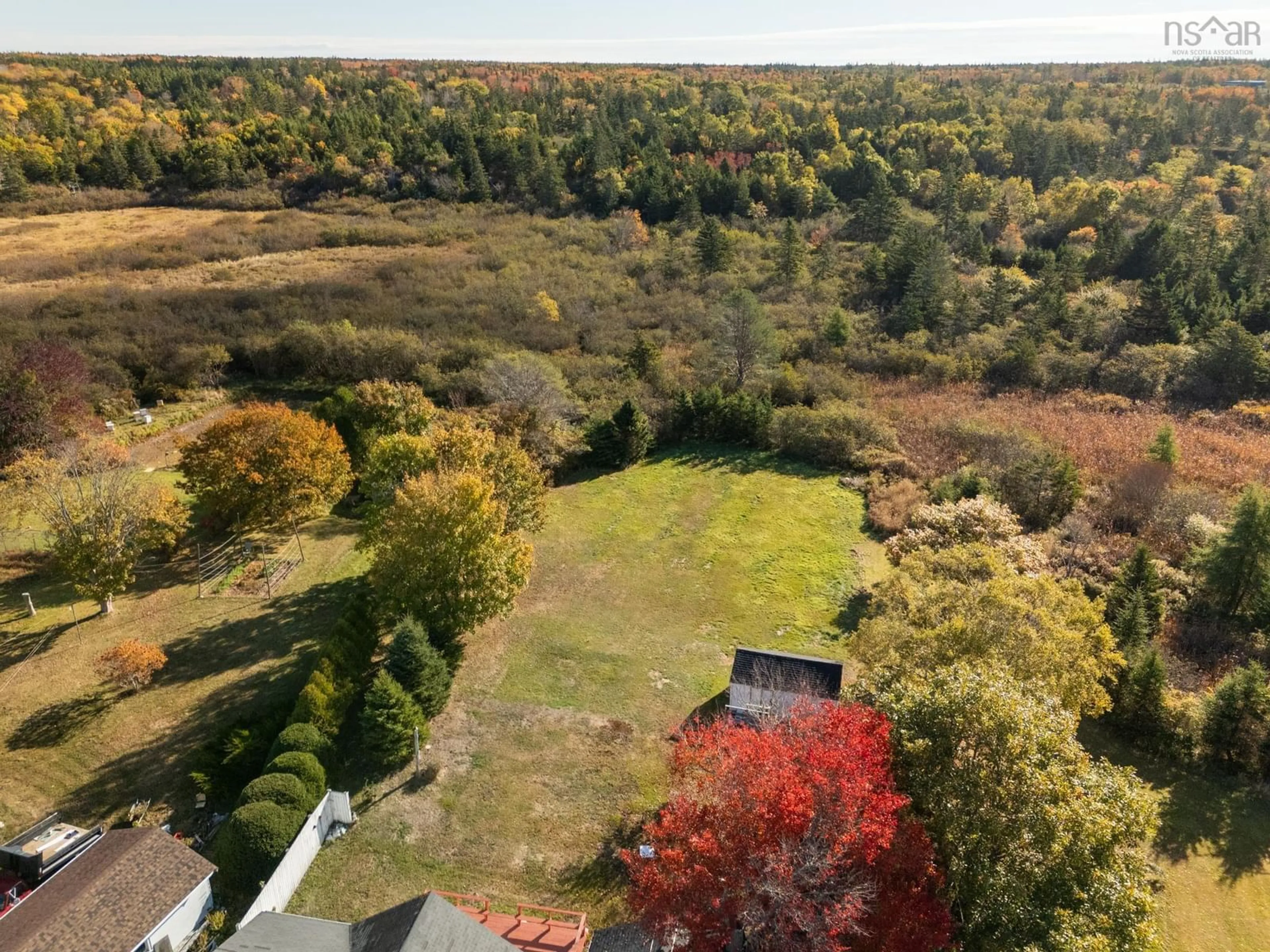 A pic from outside/outdoor area/front of a property/back of a property/a pic from drone, forest/trees view for 752 Highway 1, Hebron Nova Scotia B5A 5Z5