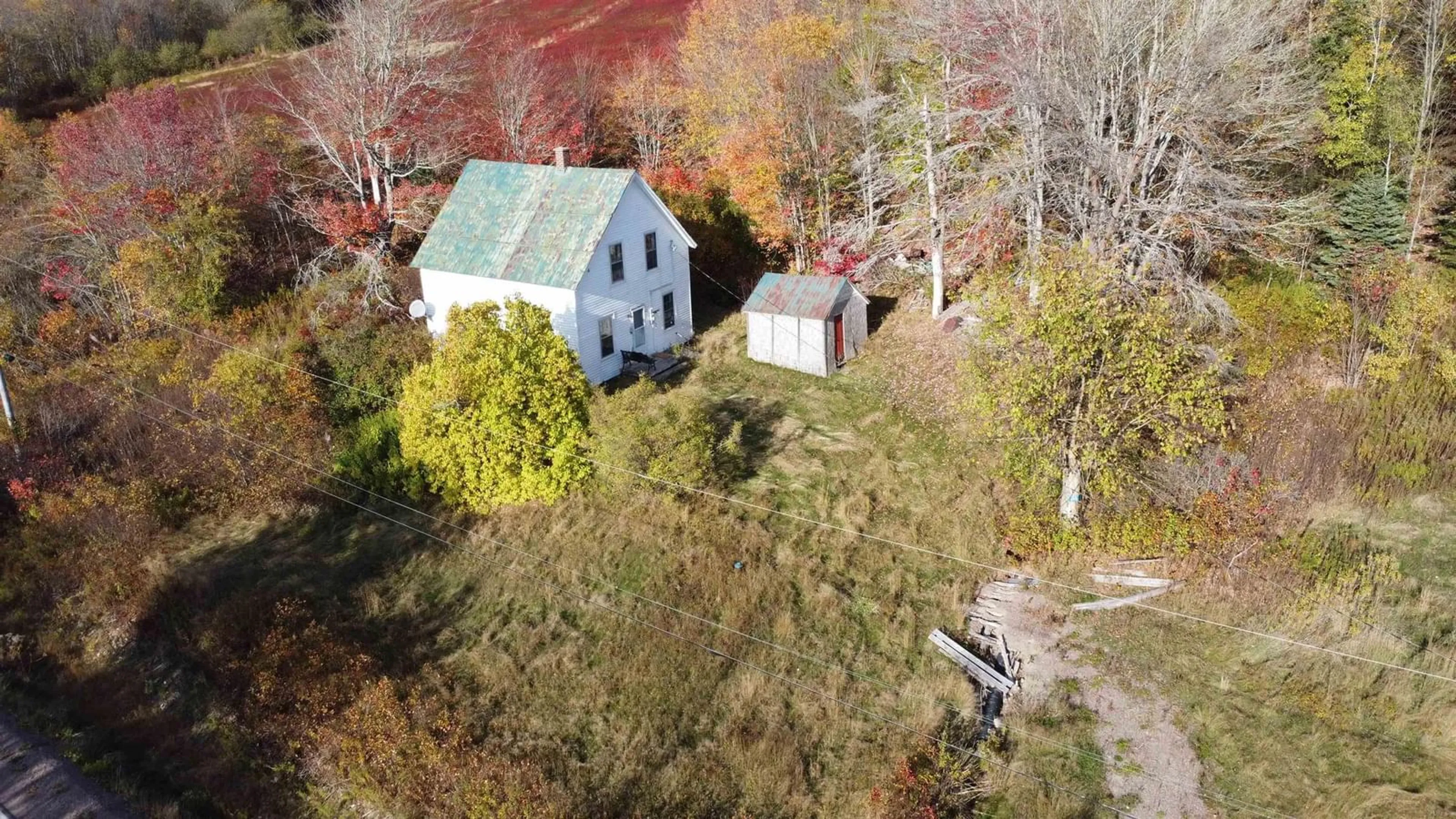 A pic from outside/outdoor area/front of a property/back of a property/a pic from drone, unknown for 414 Sherbrooke Rd, East River St. Marys Nova Scotia B2H 5C8