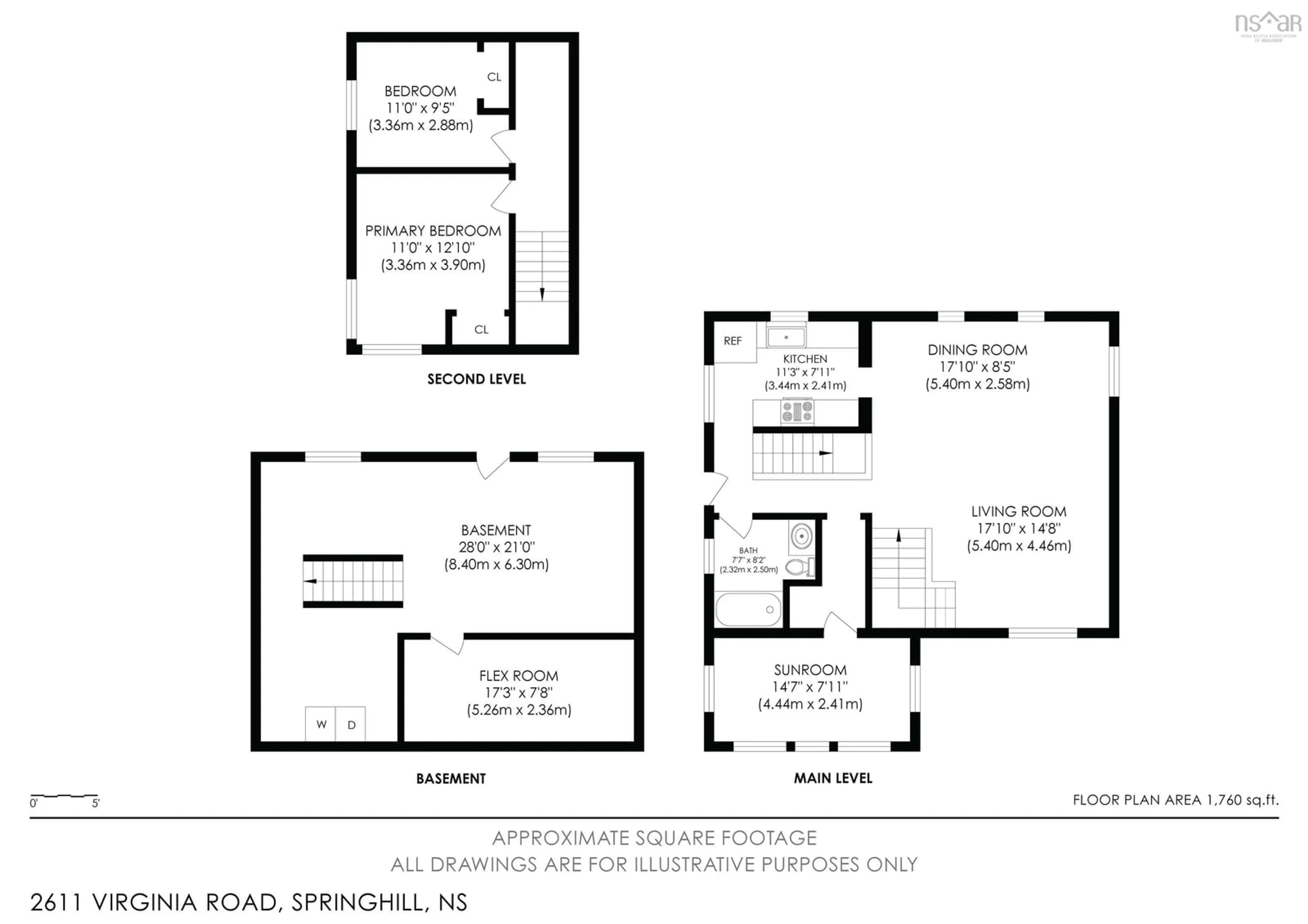 Floor plan for 2611 Virginia Rd, West Springhill Nova Scotia B0S 1A0