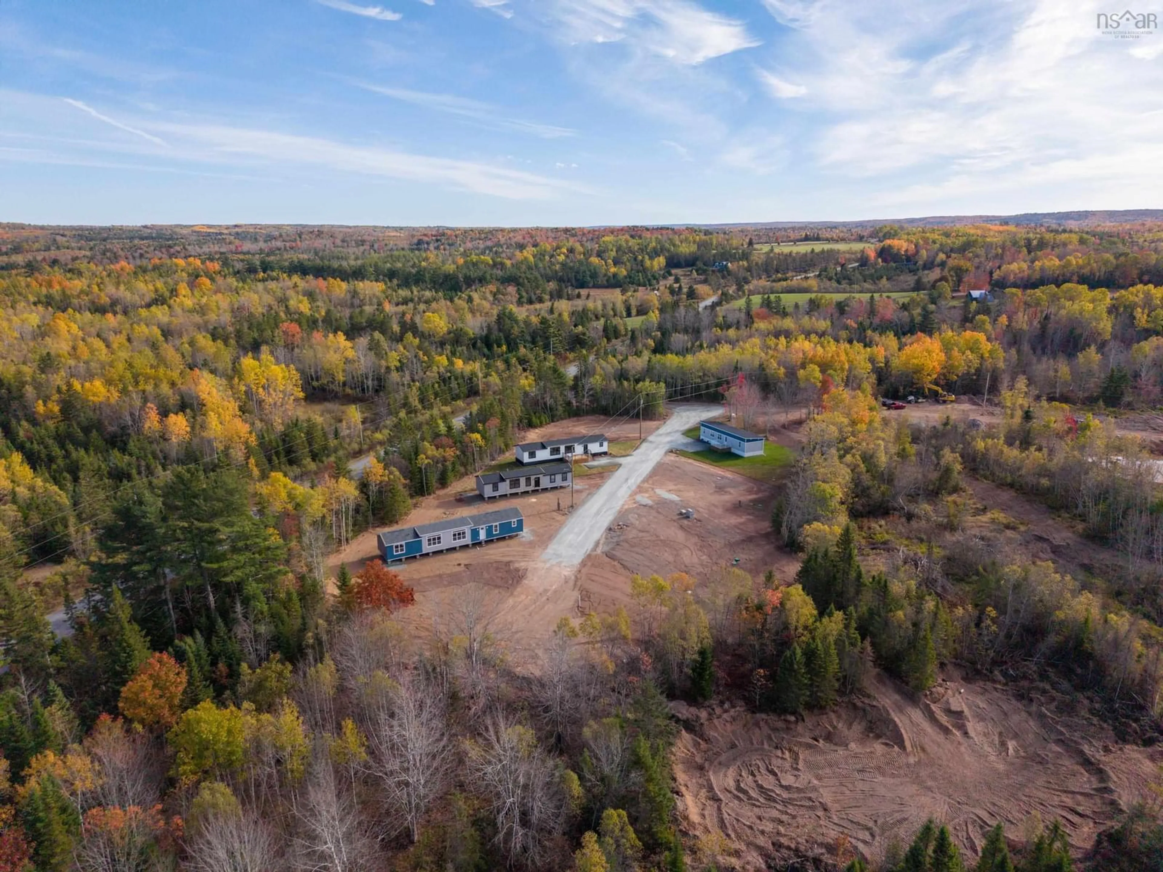 A pic from outside/outdoor area/front of a property/back of a property/a pic from drone, forest/trees view for 7 Pebble Lane, West St. Andrews Nova Scotia B0N 2J0