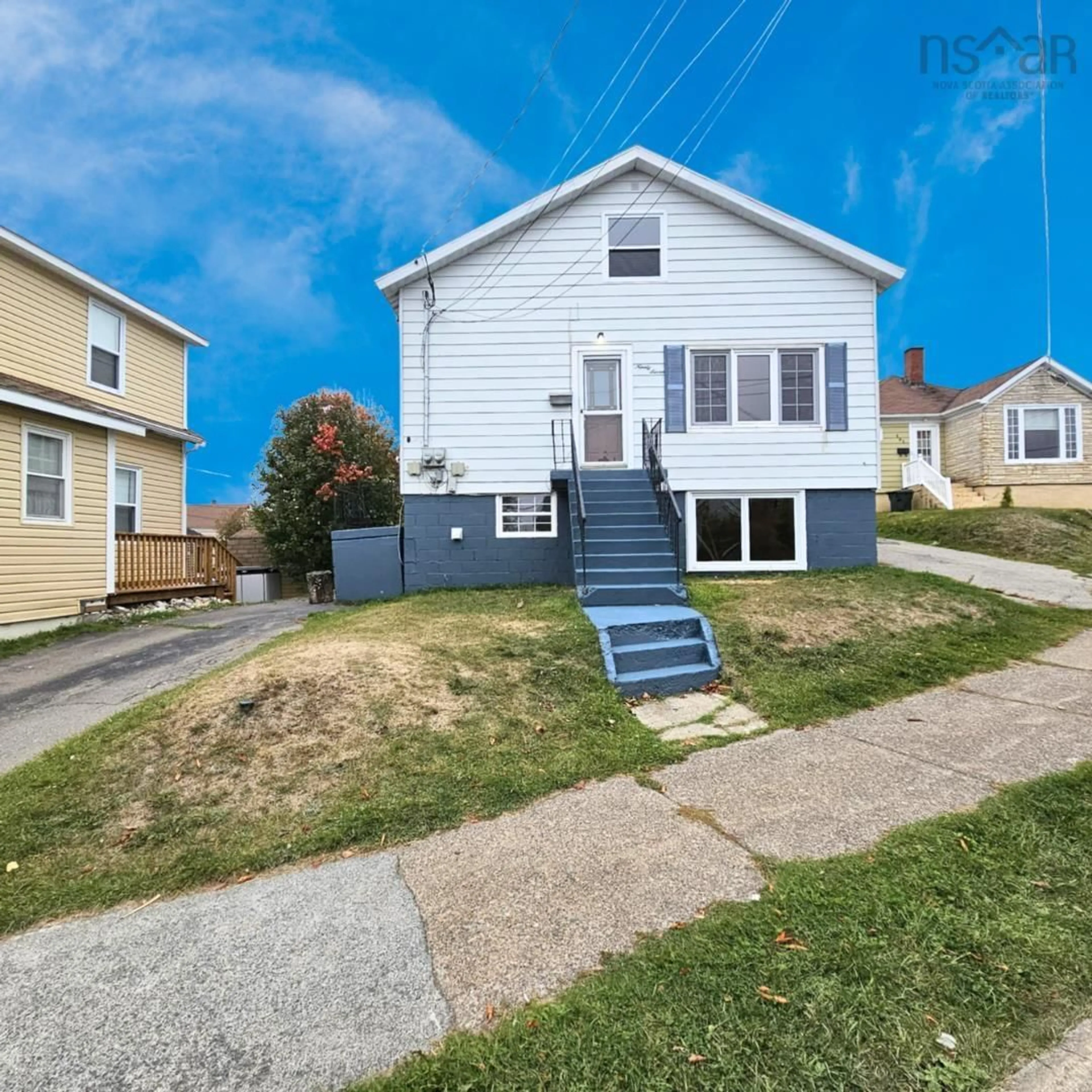 Home with vinyl exterior material, street for 97 Fisher St, Sydney Nova Scotia B1N 1R2