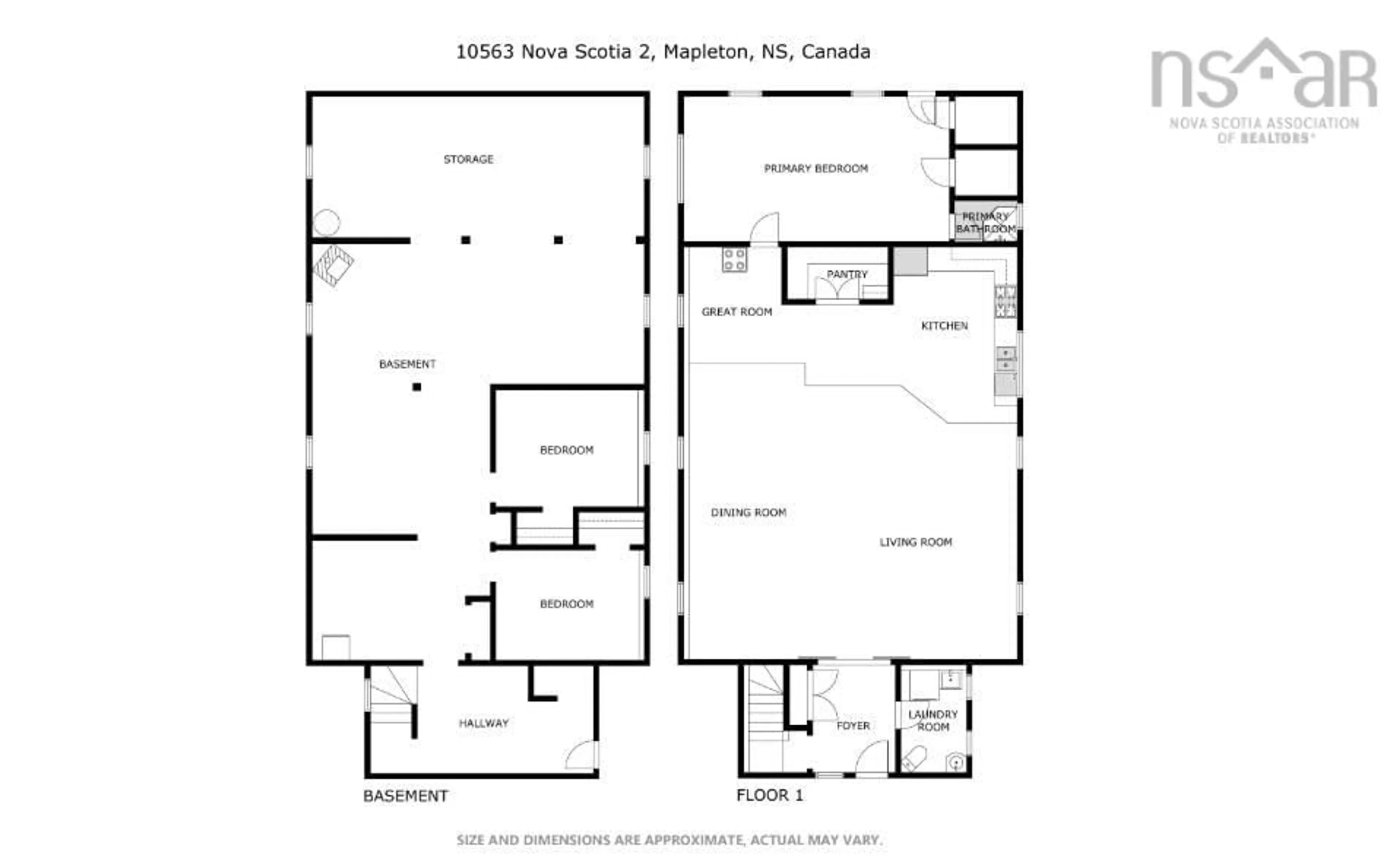 Floor plan for 10563 Hwy #2 Hwy, Mapleton Nova Scotia B0M 1W0