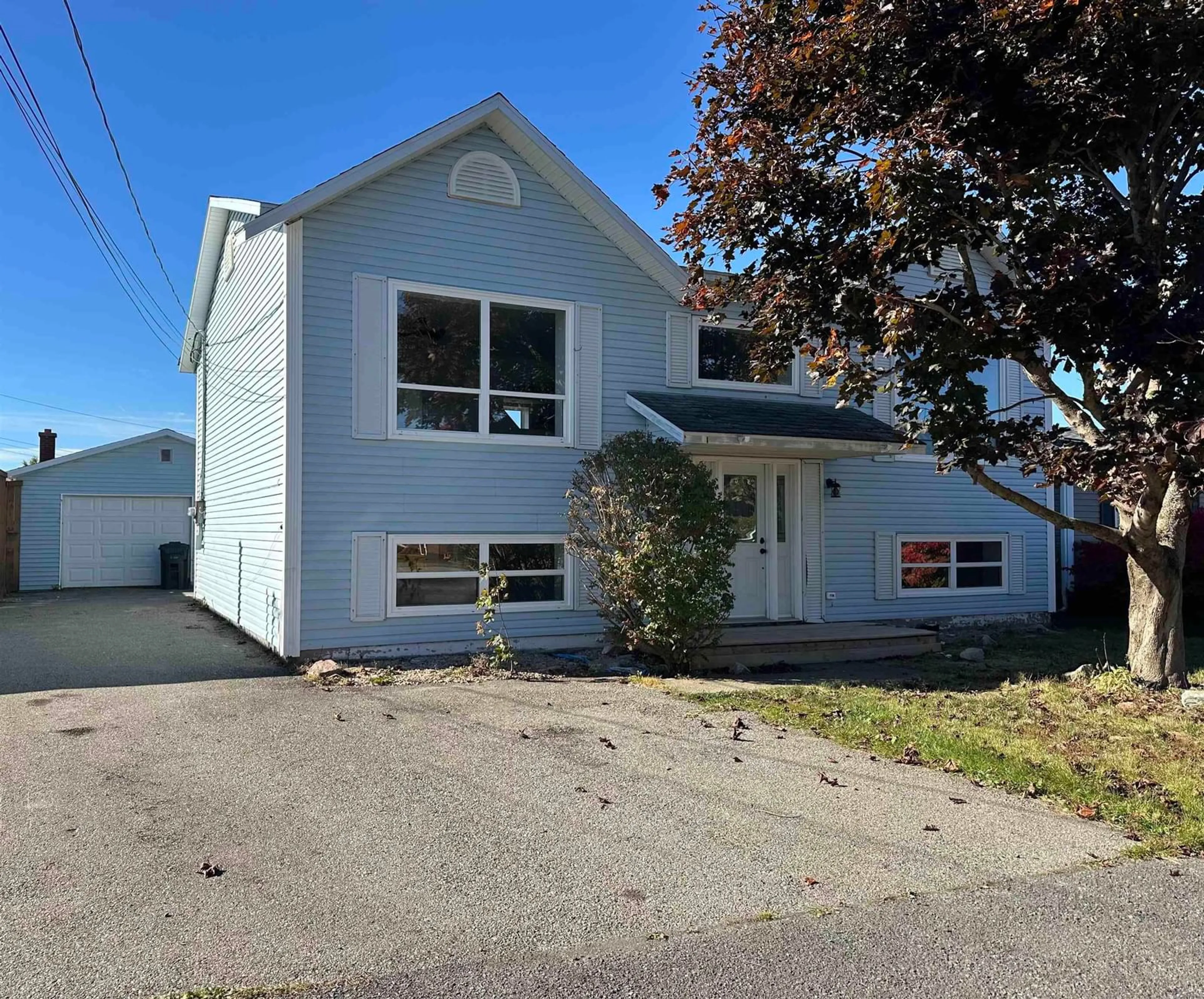 Home with vinyl exterior material, street for 14 Crescent Dr, Glace Bay Nova Scotia B1A 2J4