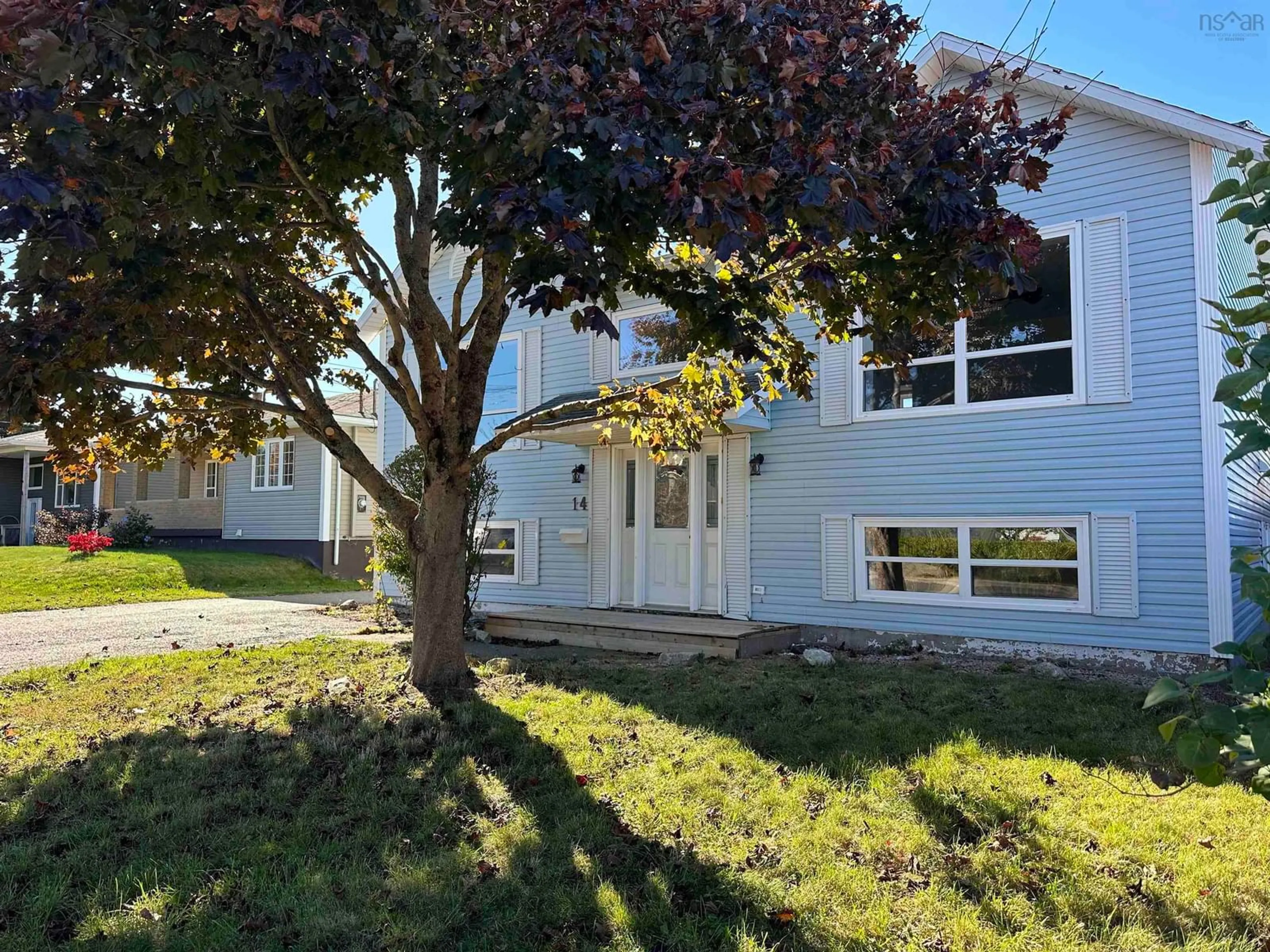 A pic from outside/outdoor area/front of a property/back of a property/a pic from drone, street for 14 Crescent Dr, Glace Bay Nova Scotia B1A 2J4