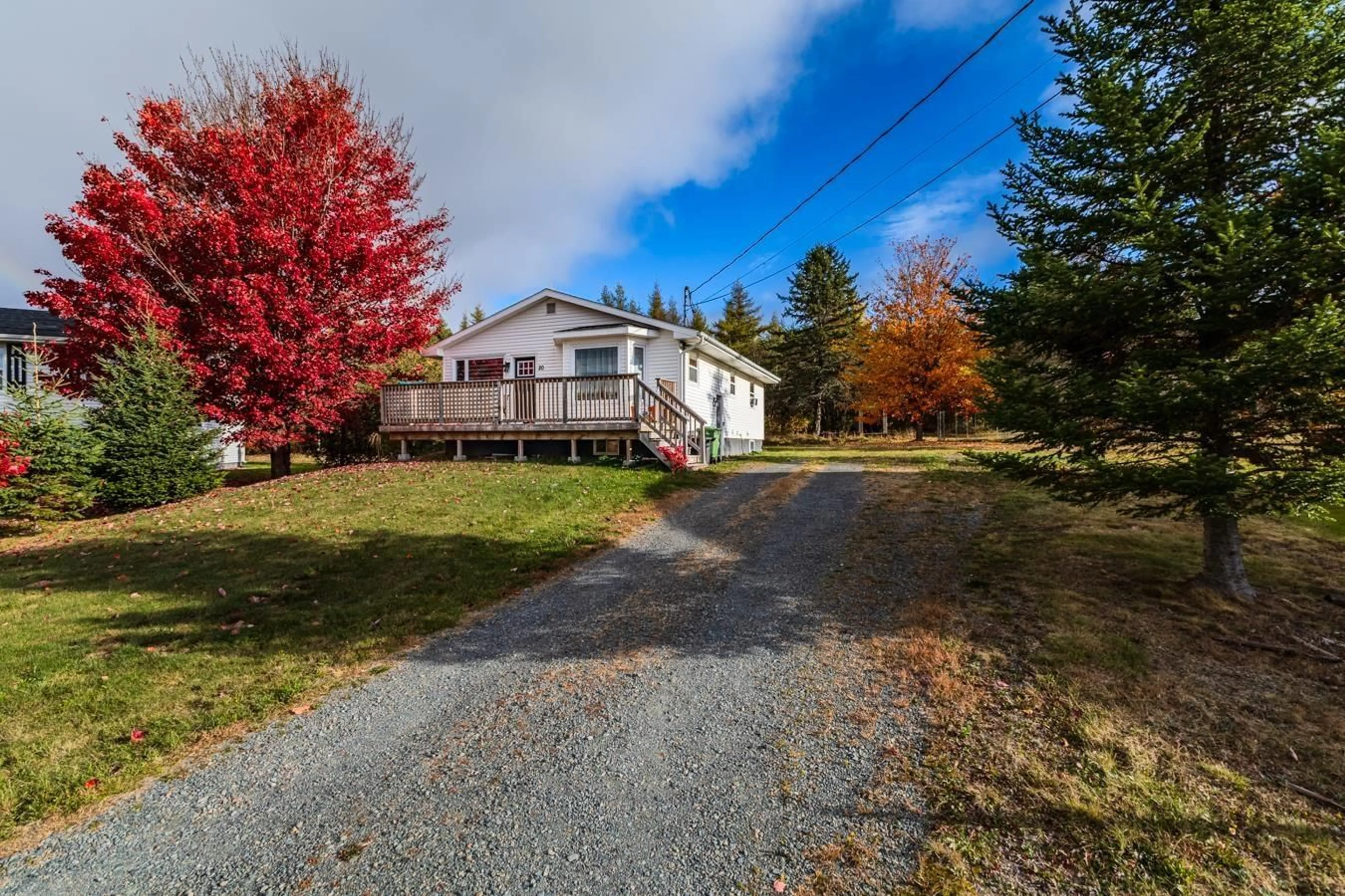 A pic from outside/outdoor area/front of a property/back of a property/a pic from drone, street for 20 Menlow Crt, North River Nova Scotia B6L 6L9