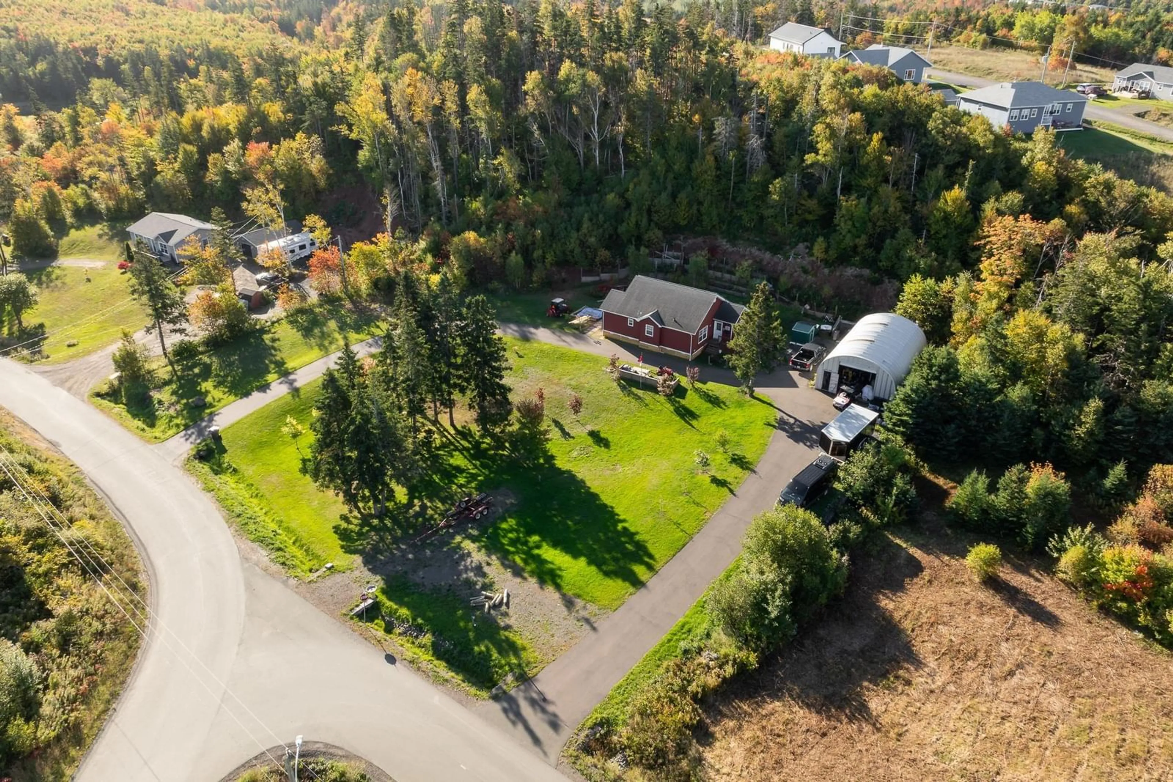 A pic from outside/outdoor area/front of a property/back of a property/a pic from drone, unknown for 60 Old Deepdale Rd, Inverness Nova Scotia B0E 1N0