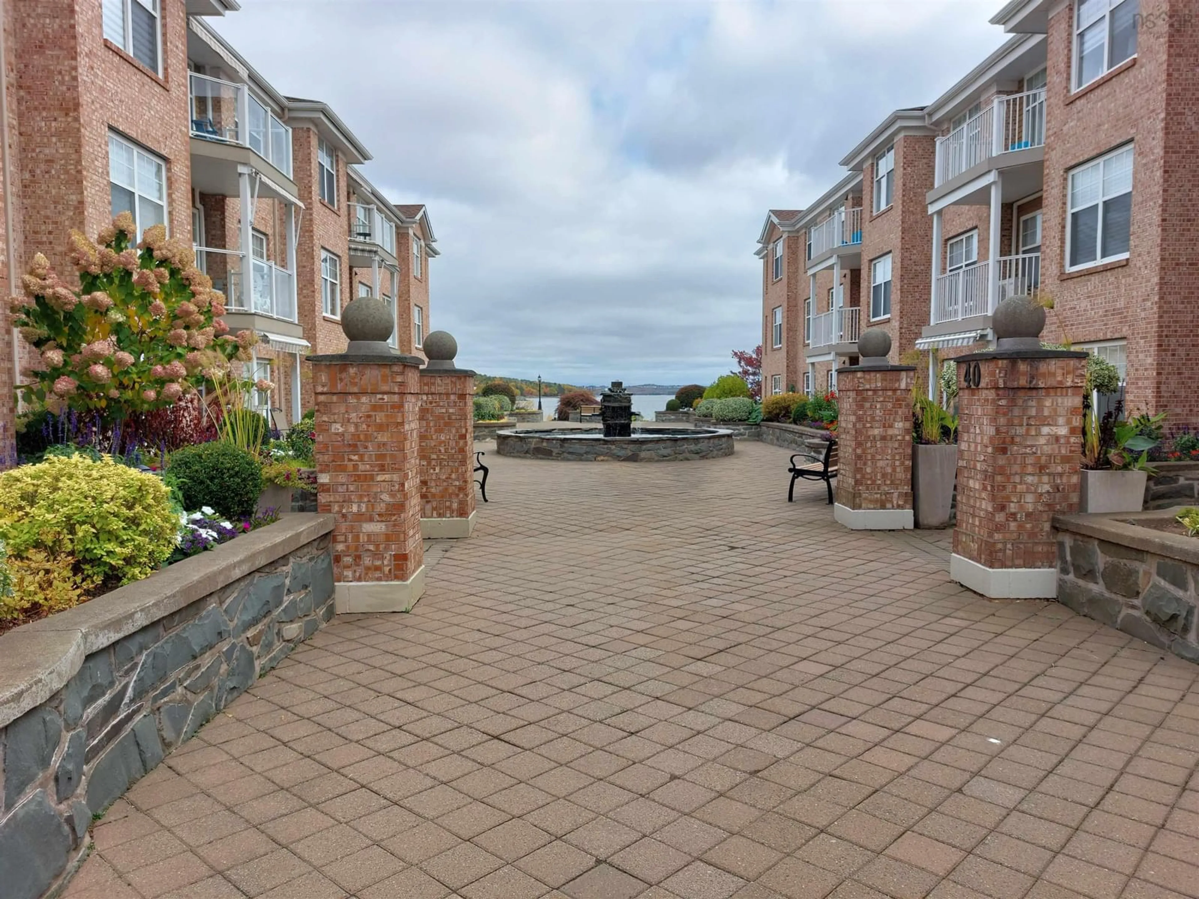 Patio, water/lake/river/ocean view for 30 Waterfront Dr #103, Bedford Nova Scotia B4A 4H2