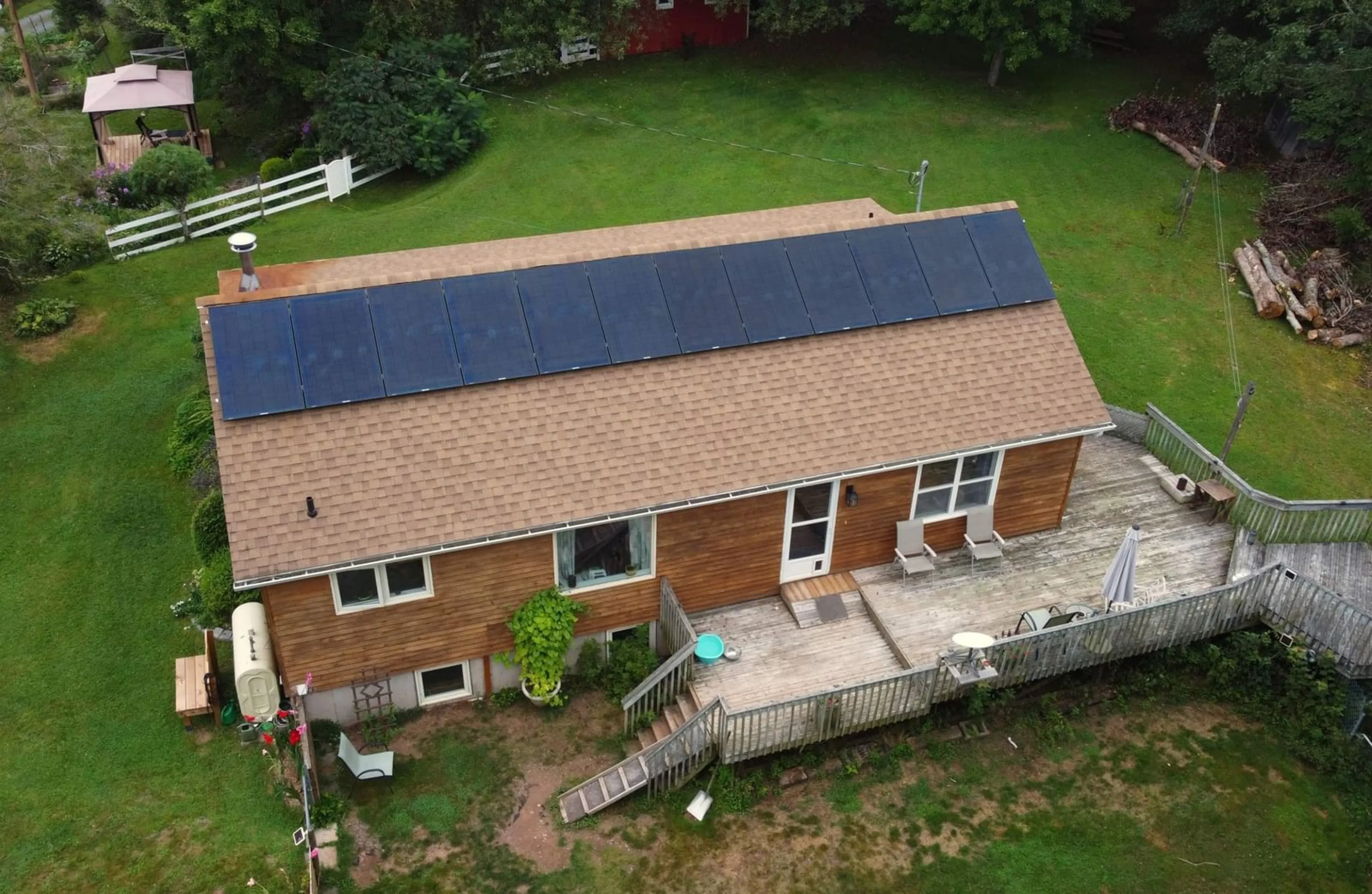 A pic from outside/outdoor area/front of a property/back of a property/a pic from drone, building for 33 Kirk Rd, Middle Stewiacke Nova Scotia B0N 1C0