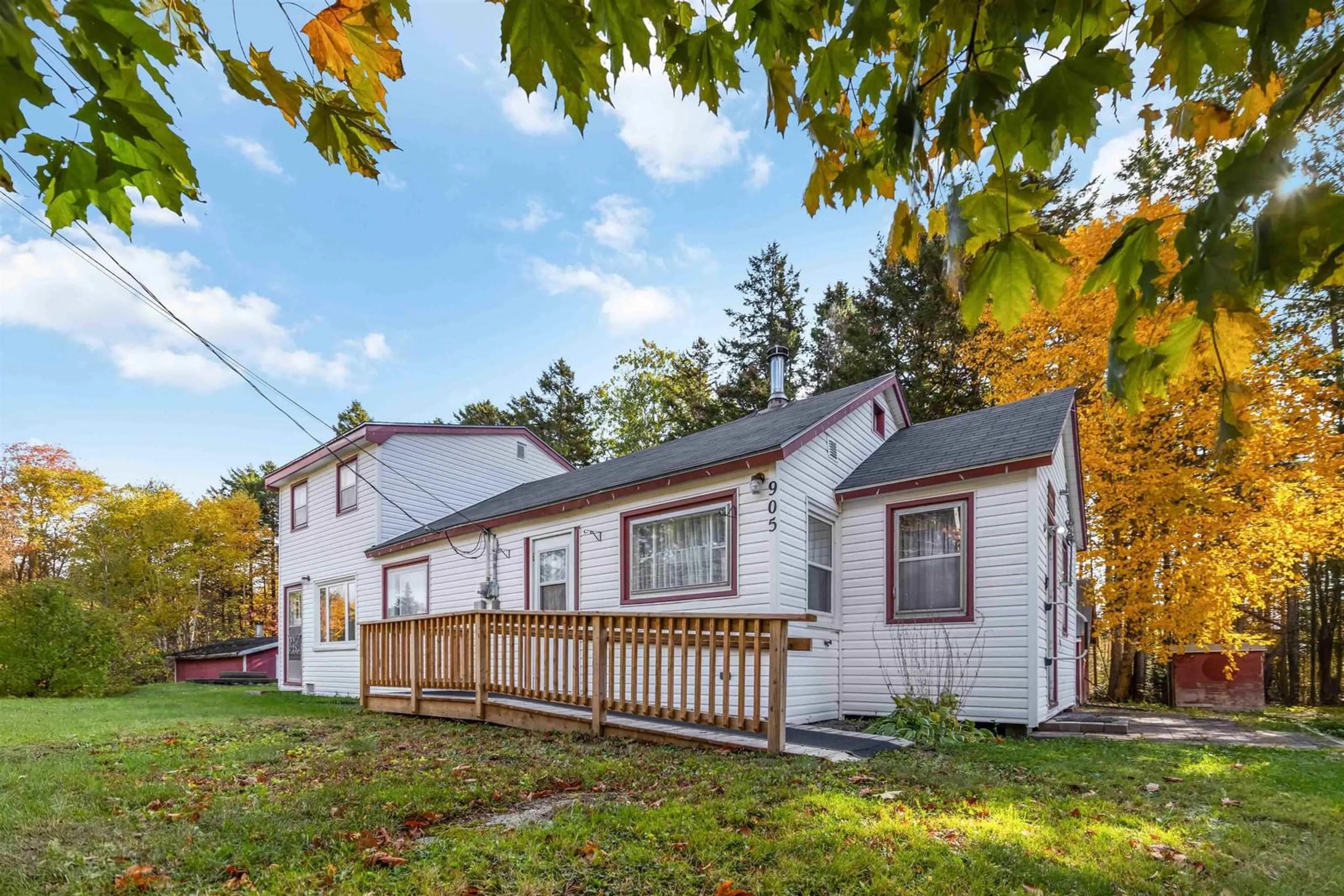 Home with vinyl exterior material, street for 905 Camperdown Rd, Camperdown Nova Scotia B4V 0W8