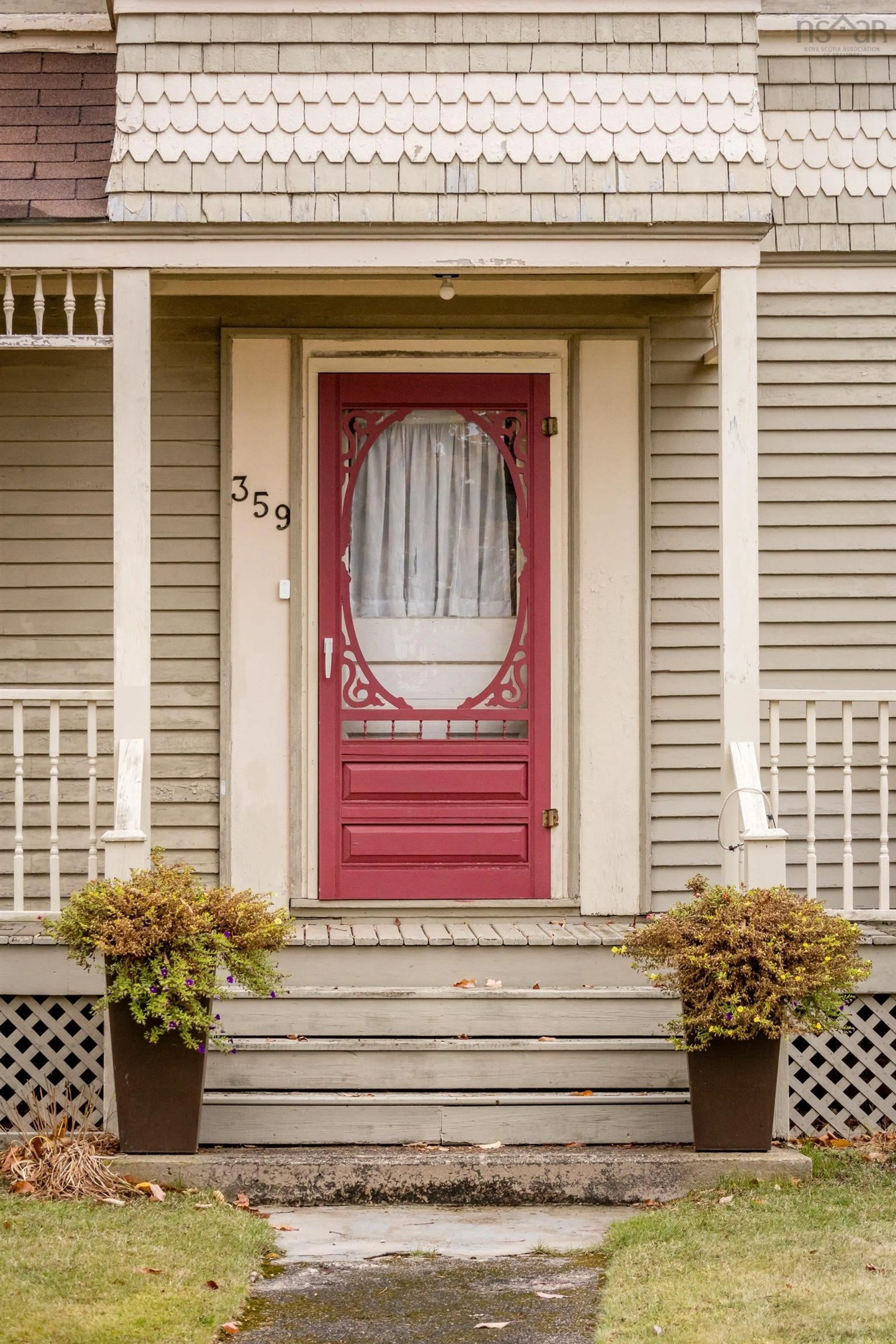 Home with vinyl exterior material, street for 359 Granville St, Bridgetown Nova Scotia B0S 1C0