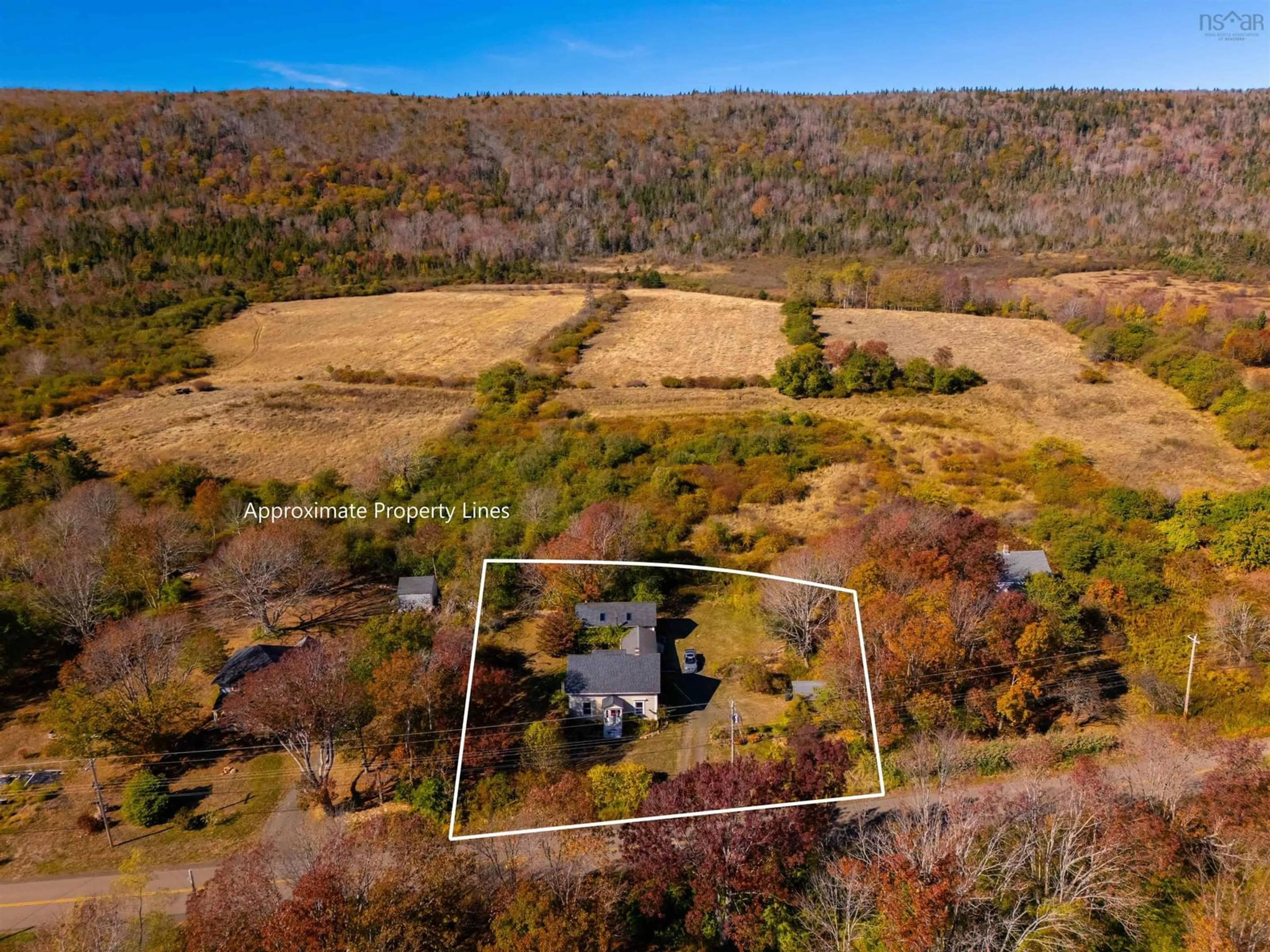 A pic from outside/outdoor area/front of a property/back of a property/a pic from drone, forest/trees view for 1611 Granville Rd, Port Wade Nova Scotia B0S 1A0