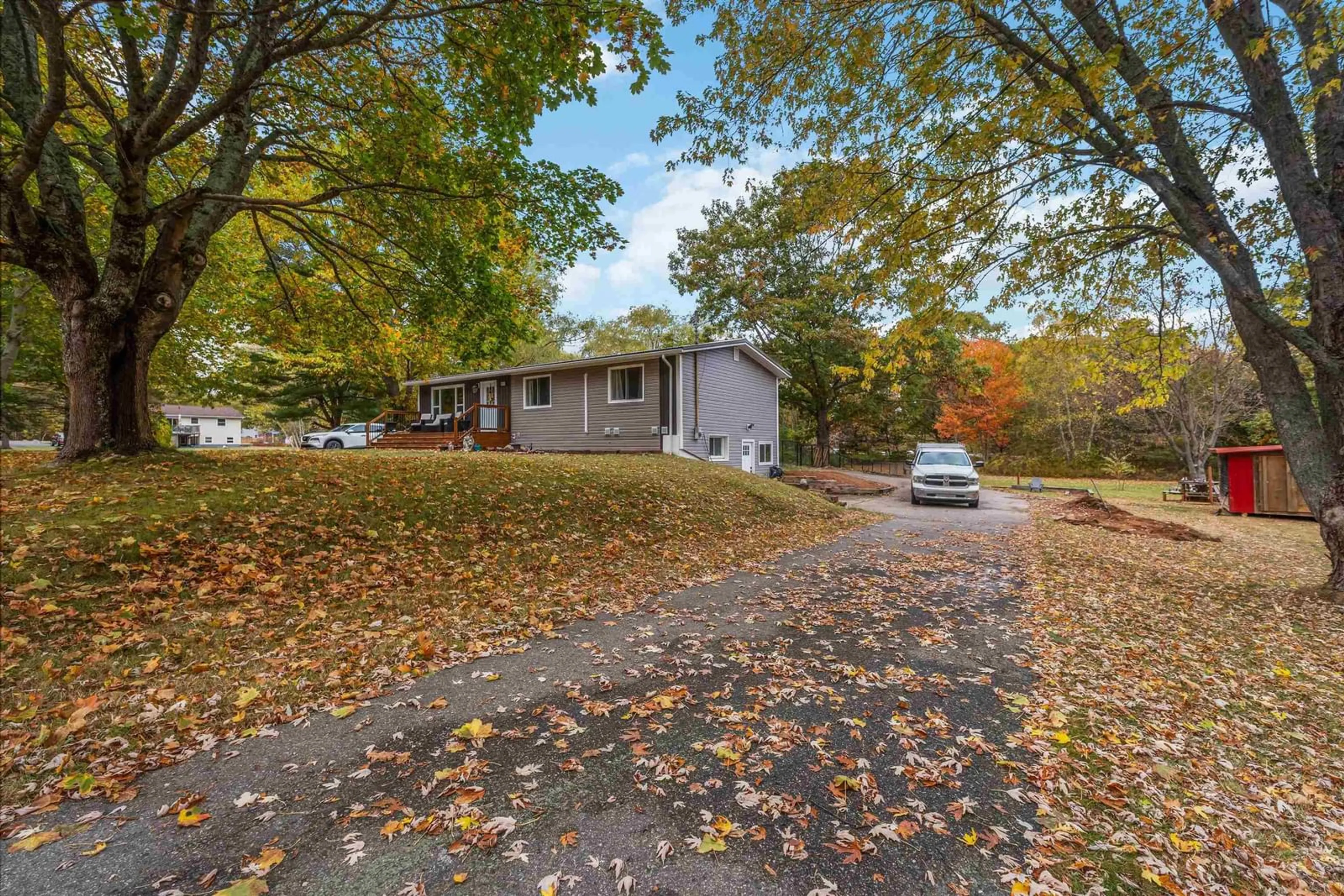 A pic from outside/outdoor area/front of a property/back of a property/a pic from drone, street for 1011 Lone Pine Dr, Centreville Nova Scotia B0P 1J0